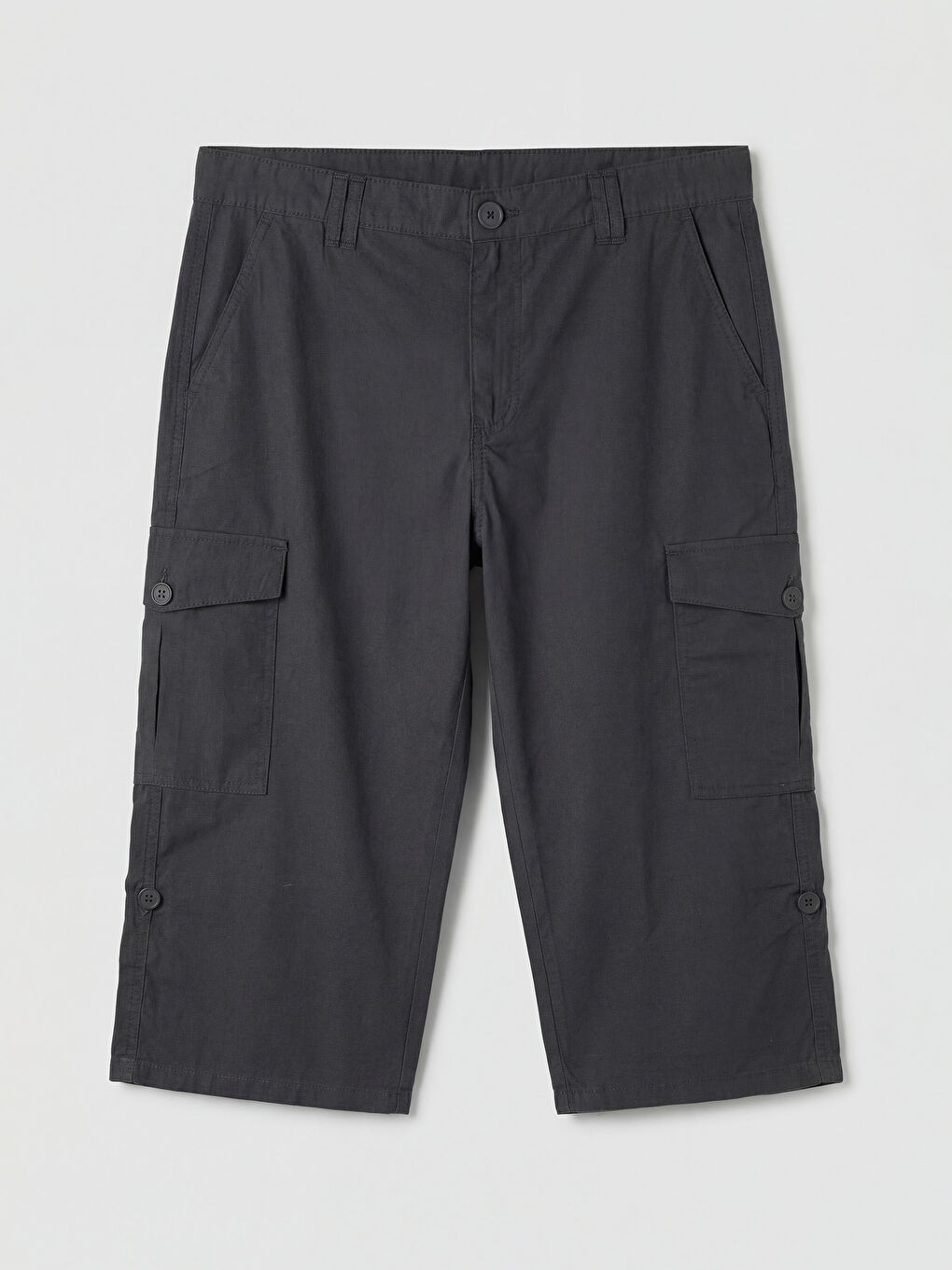 Antrasit Standart Kalıp Erkek Kargo Şort