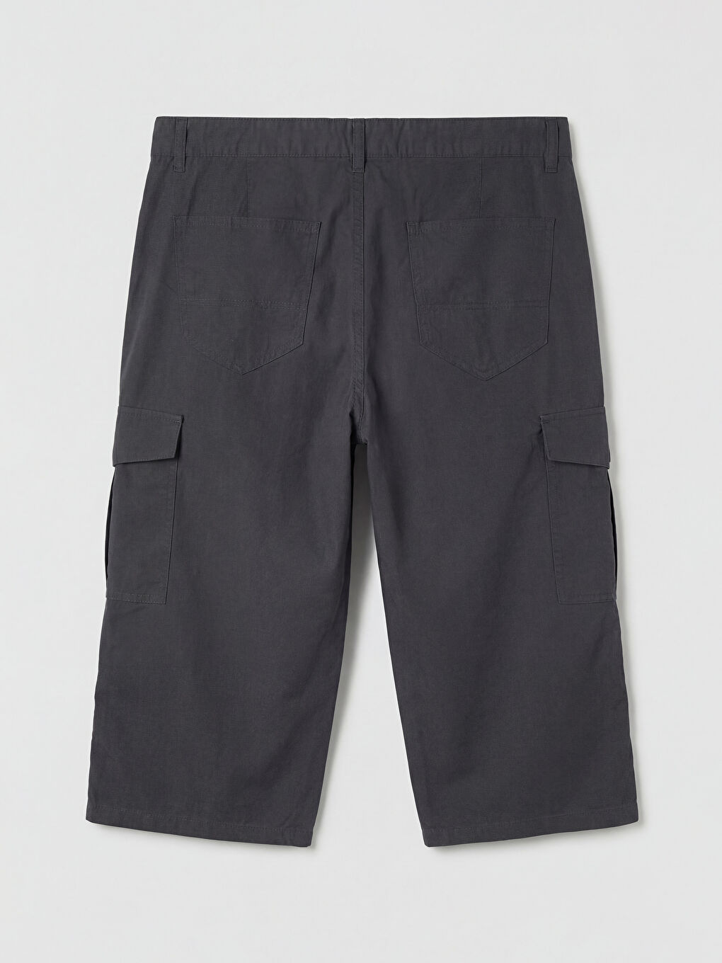 Antrasit Standart Kalıp Erkek Kargo Şort-1