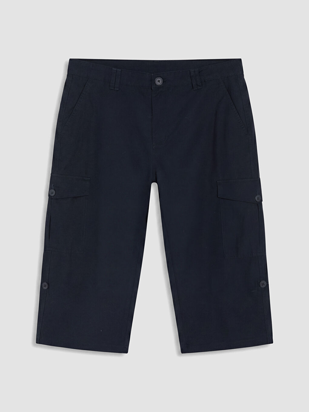 Lacivert Regular Fit Erkek Kargo Şort