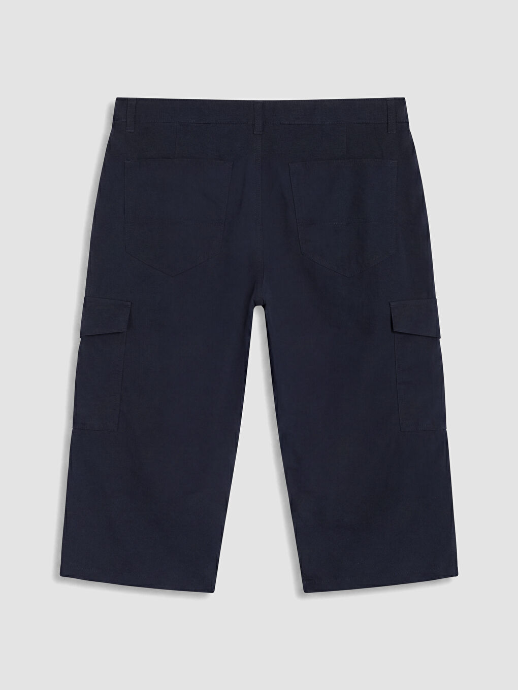 Lacivert Regular Fit Erkek Kargo Şort-2