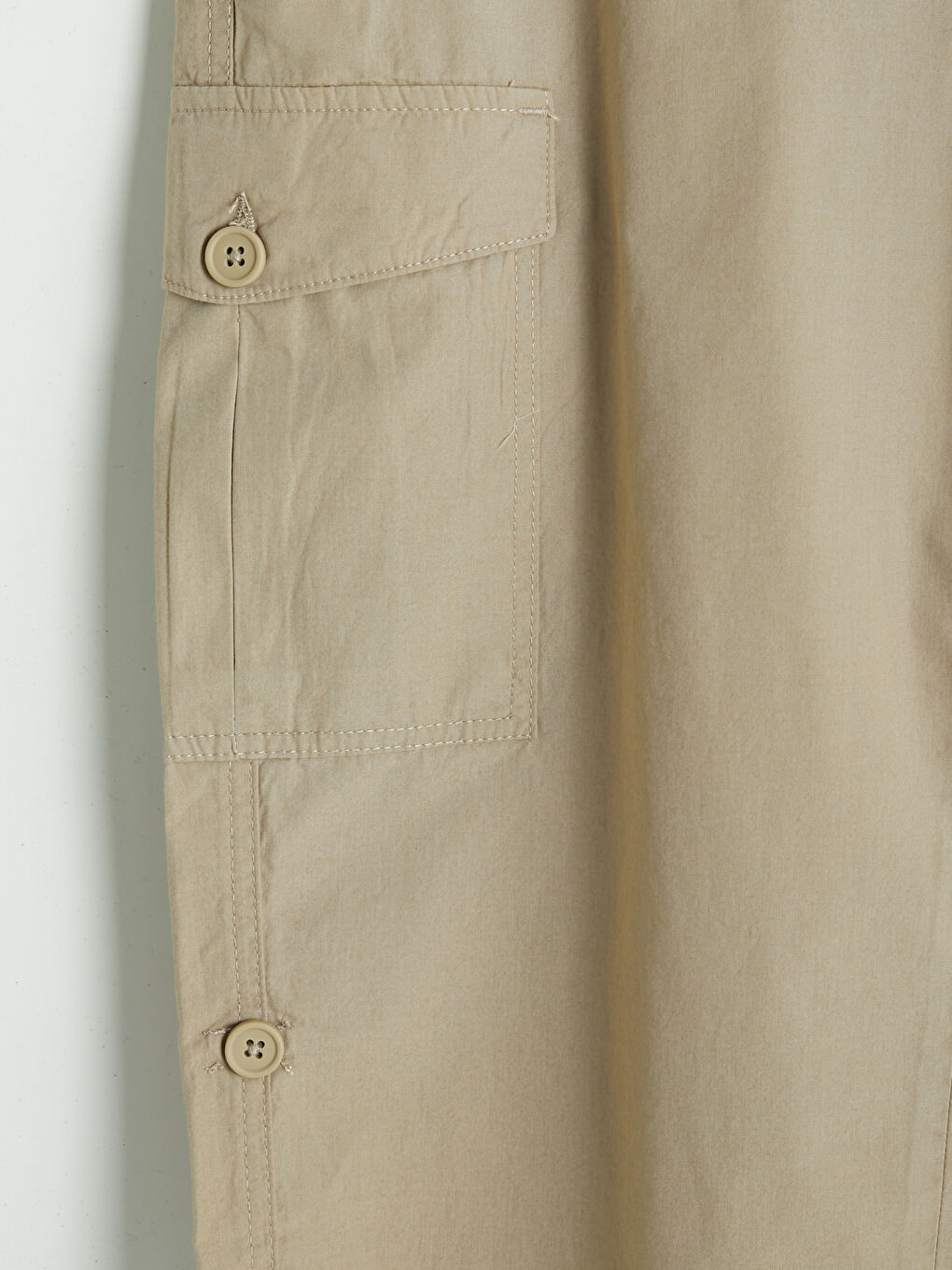 Bej Regular Fit Erkek Kargo Şort-7