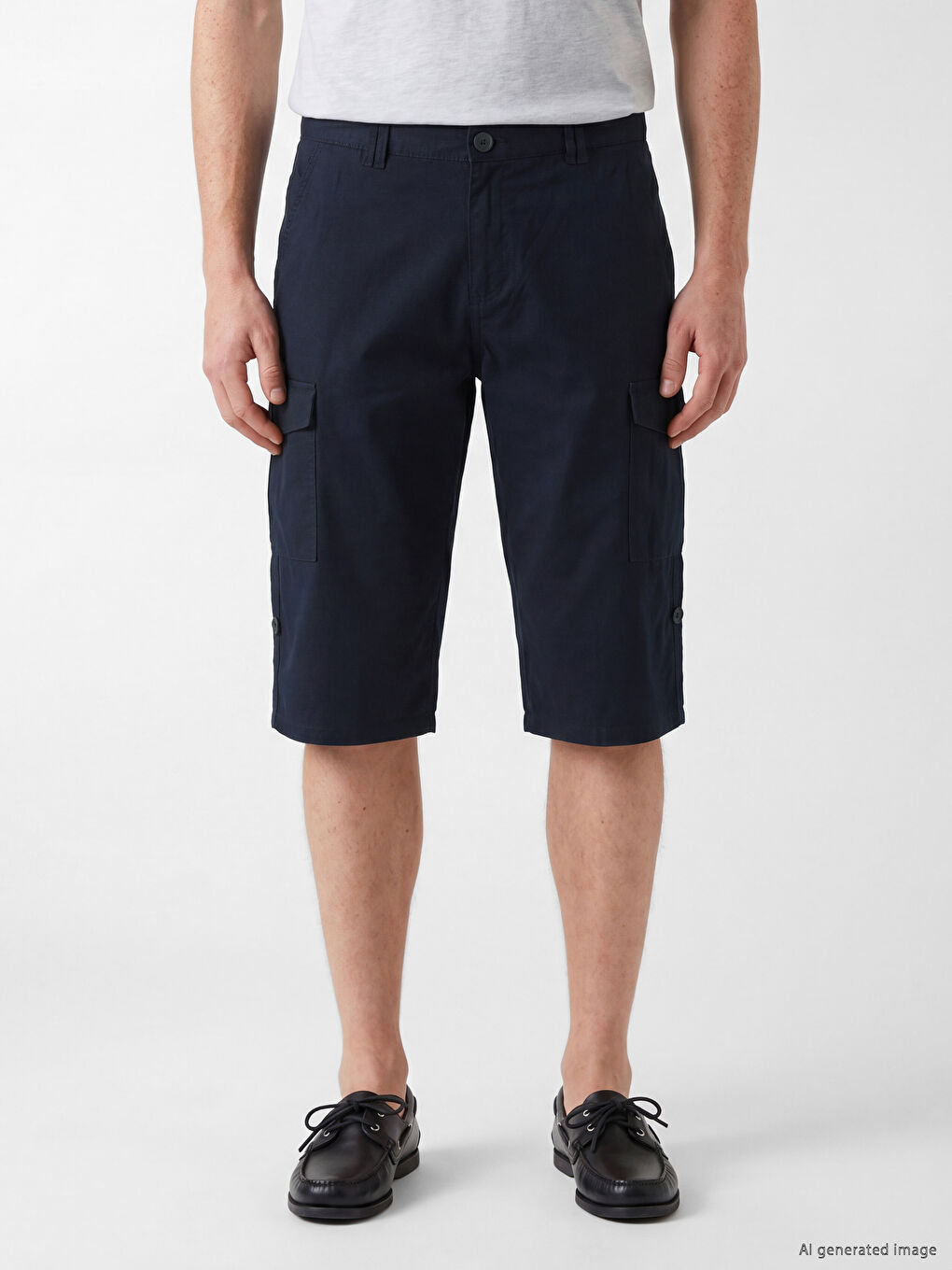 Regular Fit Men's Cargo Shorts-1