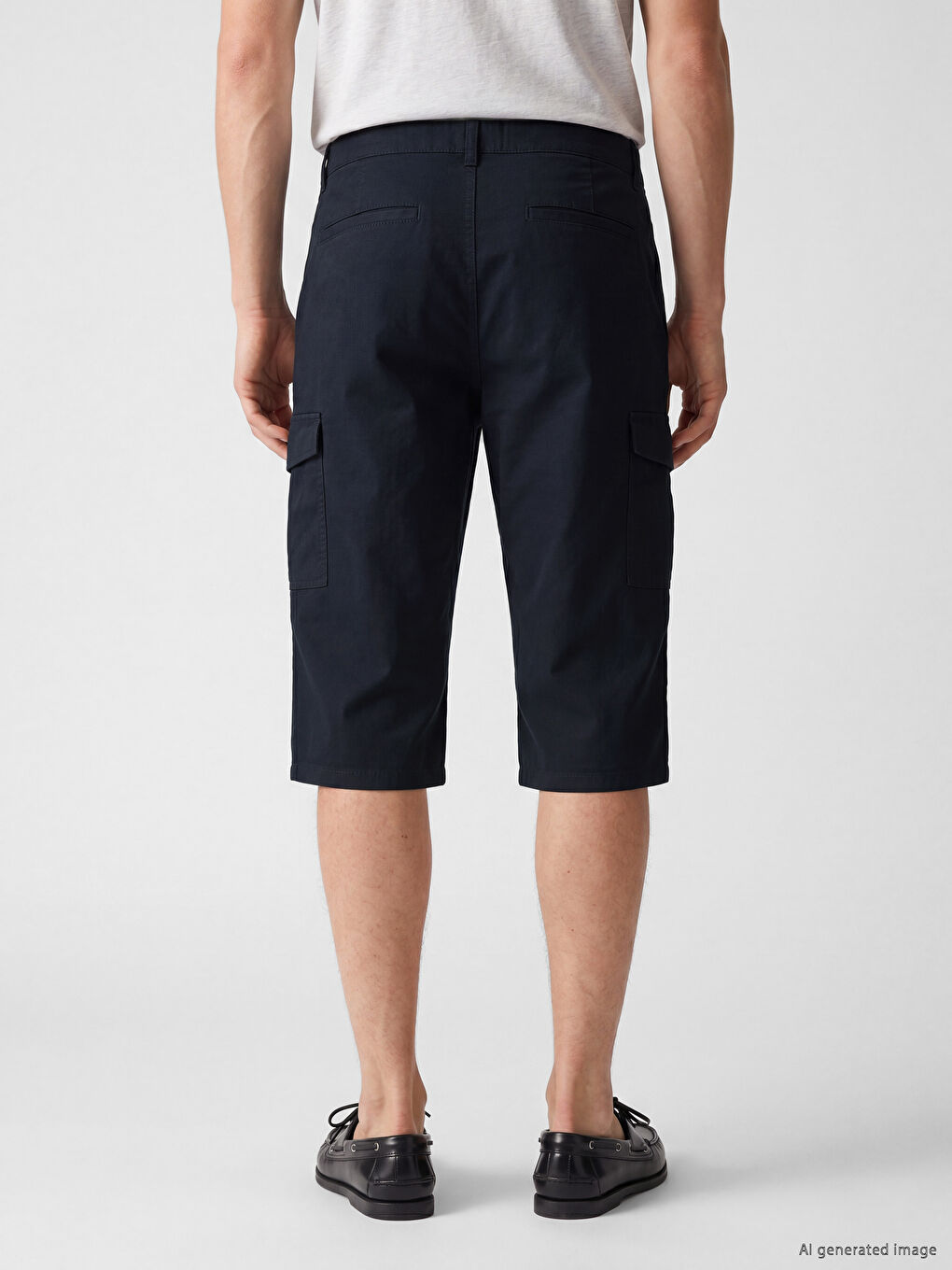 Regular Fit Men's Cargo Shorts-3