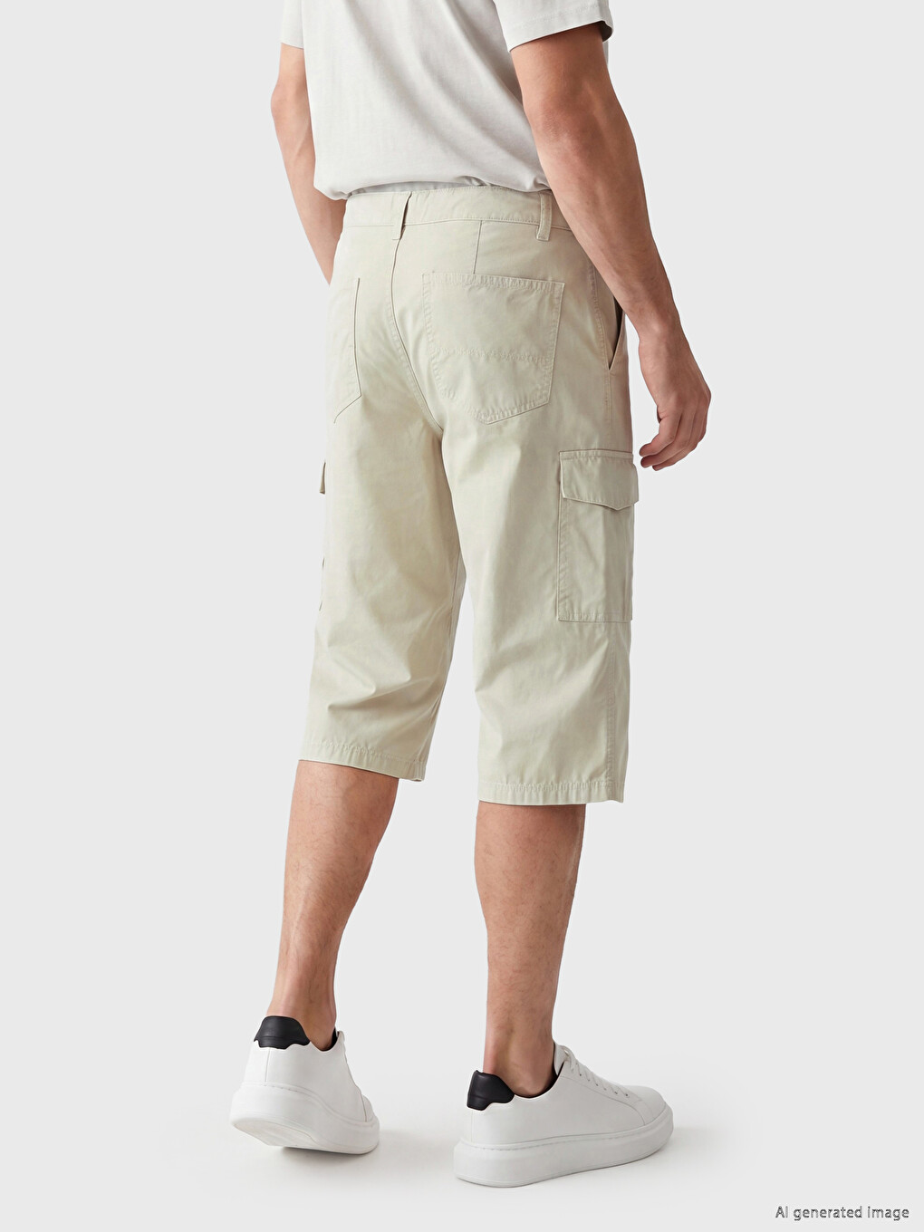 Regular Fit Men's Cargo Shorts-2