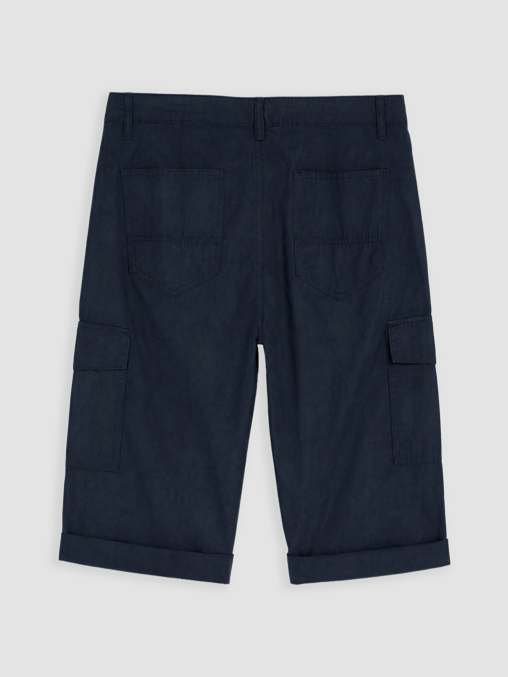 Lacivert Regular Fit Erkek Kargo Şort-6