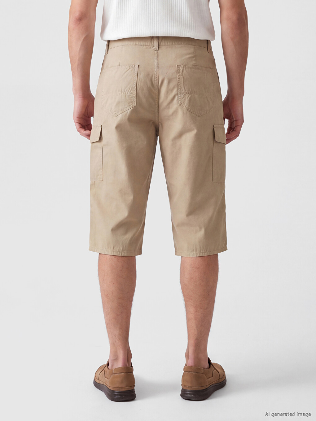 Regular Fit Men's Cargo Shorts-2