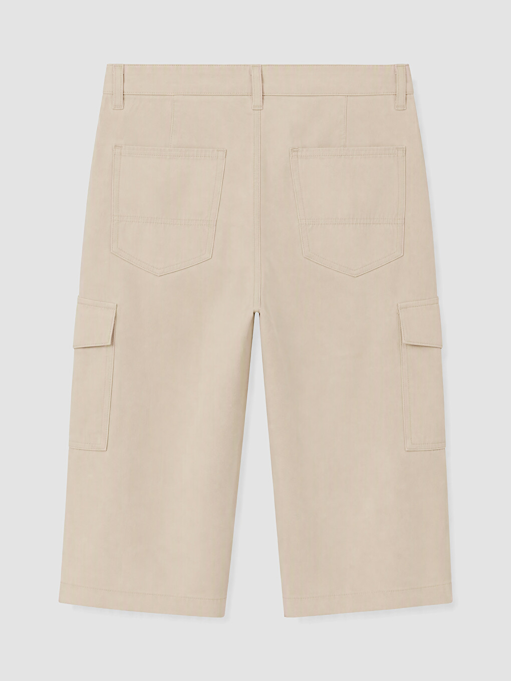 Bej Regular Fit Erkek Kargo Şort-5