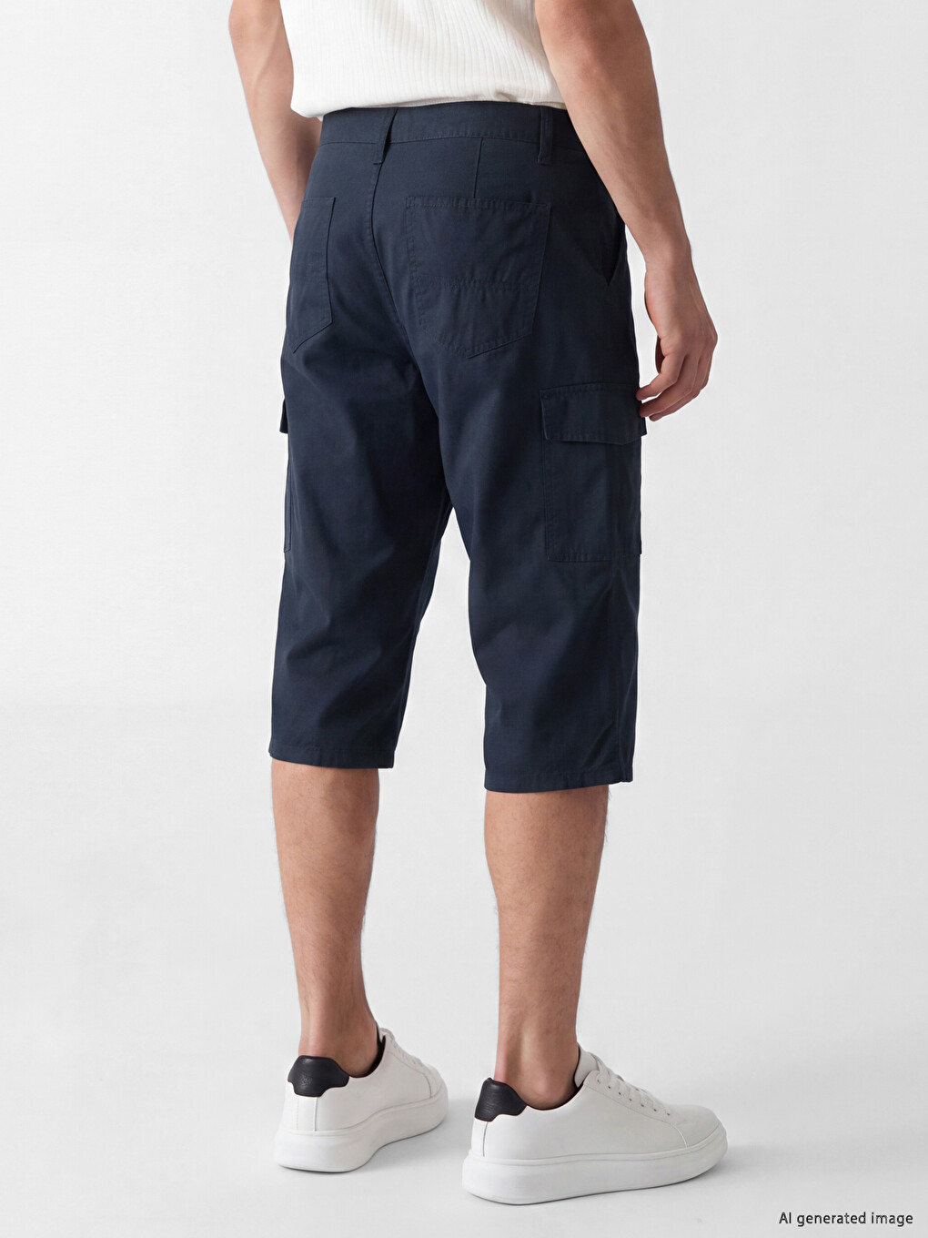 Regular Fit Men's Cargo Shorts-3