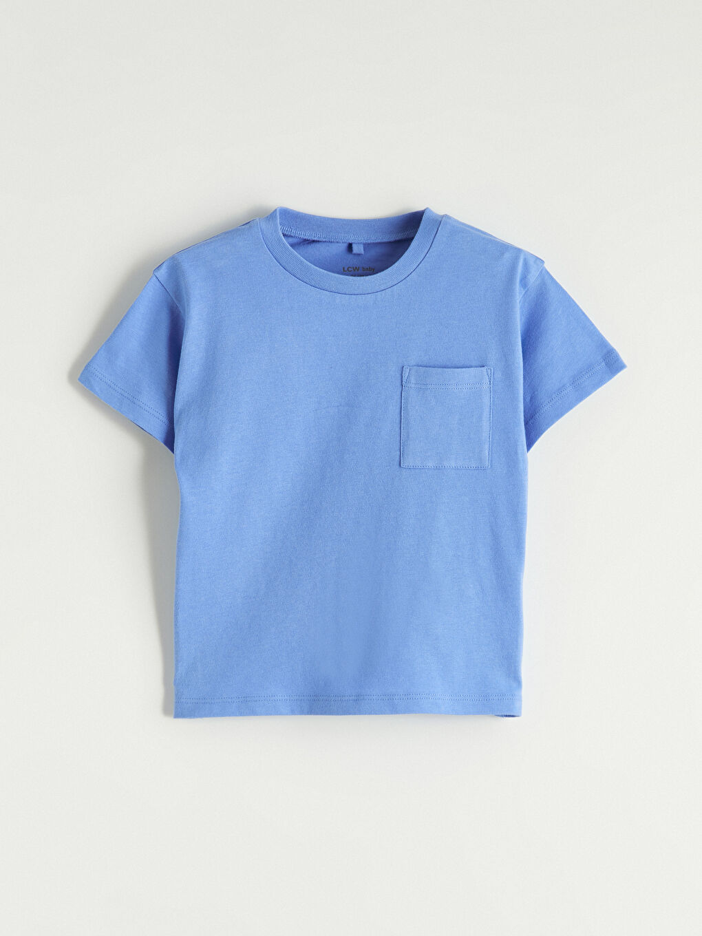 Ekru Bisiklet Yaka Çizgili Erkek Bebek Tişört 2'li-1