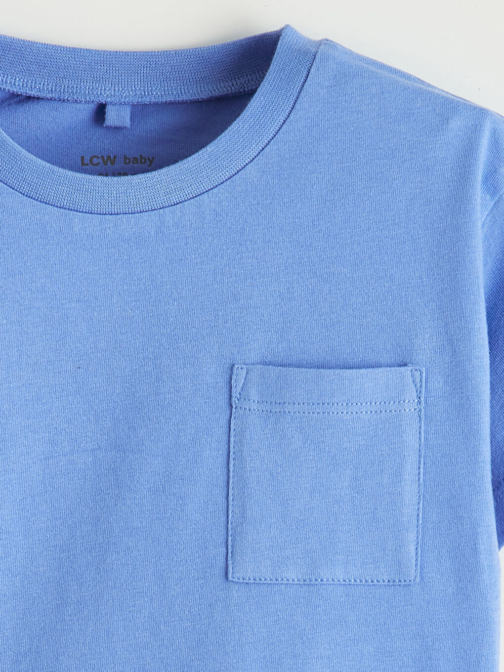 Ekru Bisiklet Yaka Çizgili Erkek Bebek Tişört 2'li-2