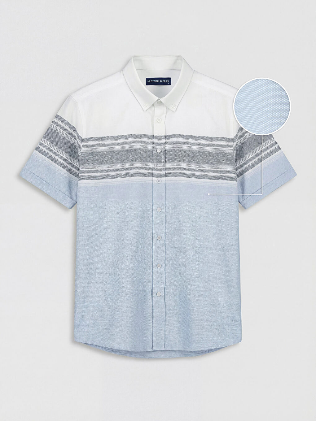 Mavi Regular Fit Armürlü Erkek Gömlek