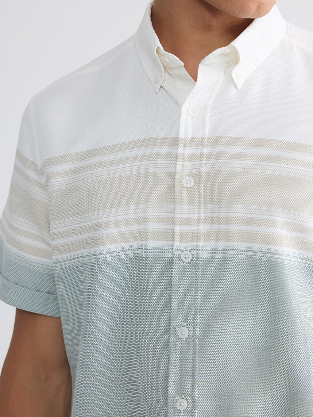 Regular Fit Dobby Men's Shirt-2