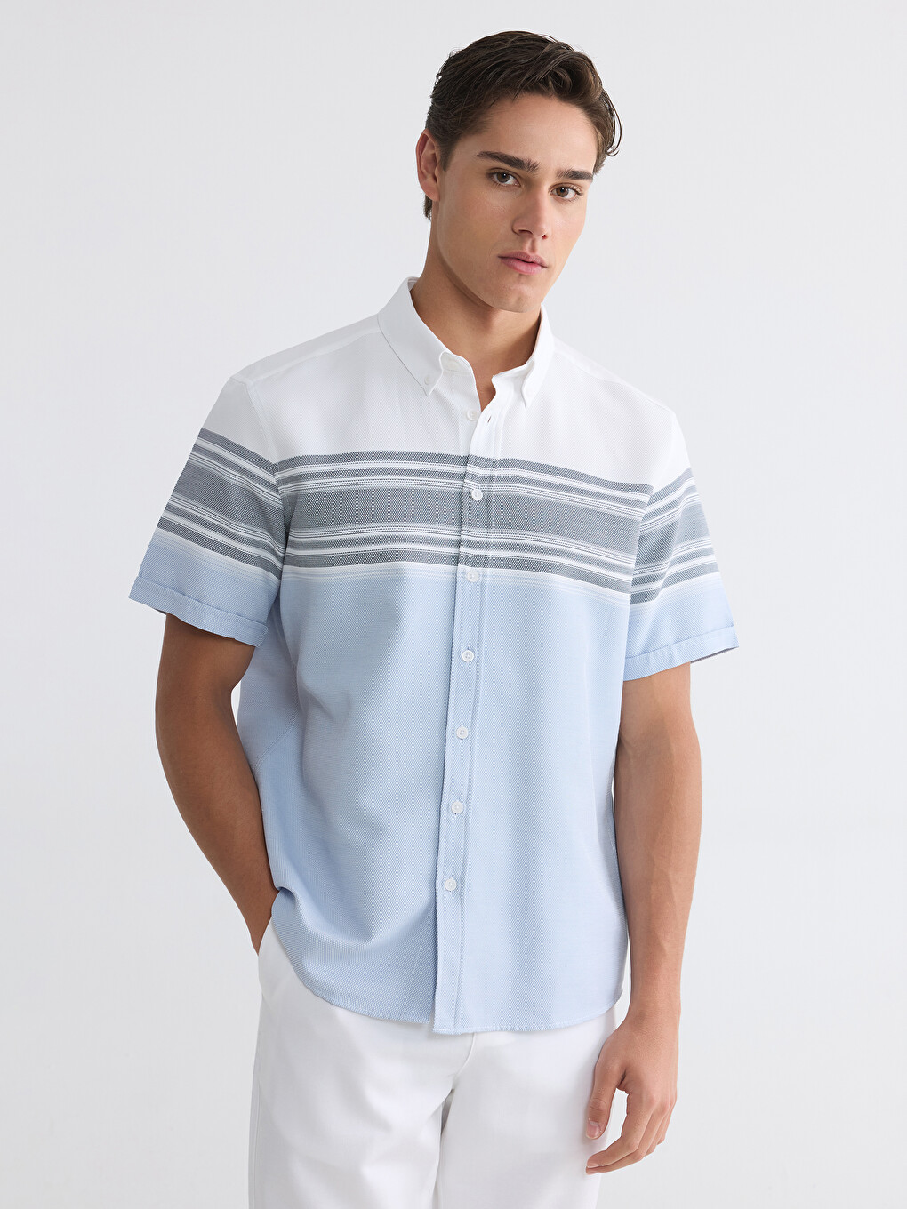 Regular Fit Dobby Men's Shirt