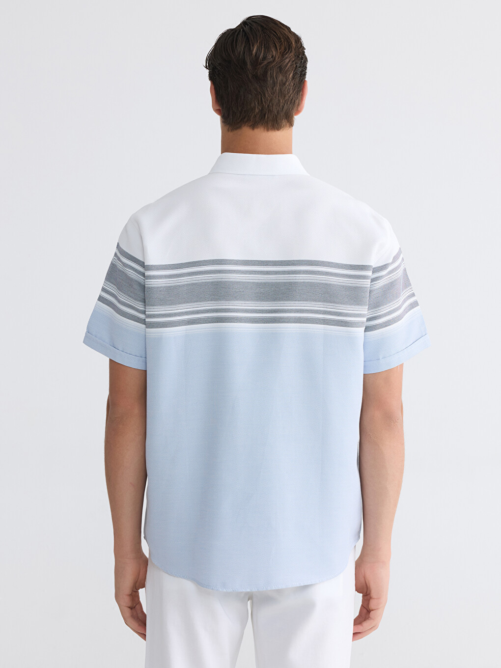 Regular Fit Dobby Men's Shirt-3