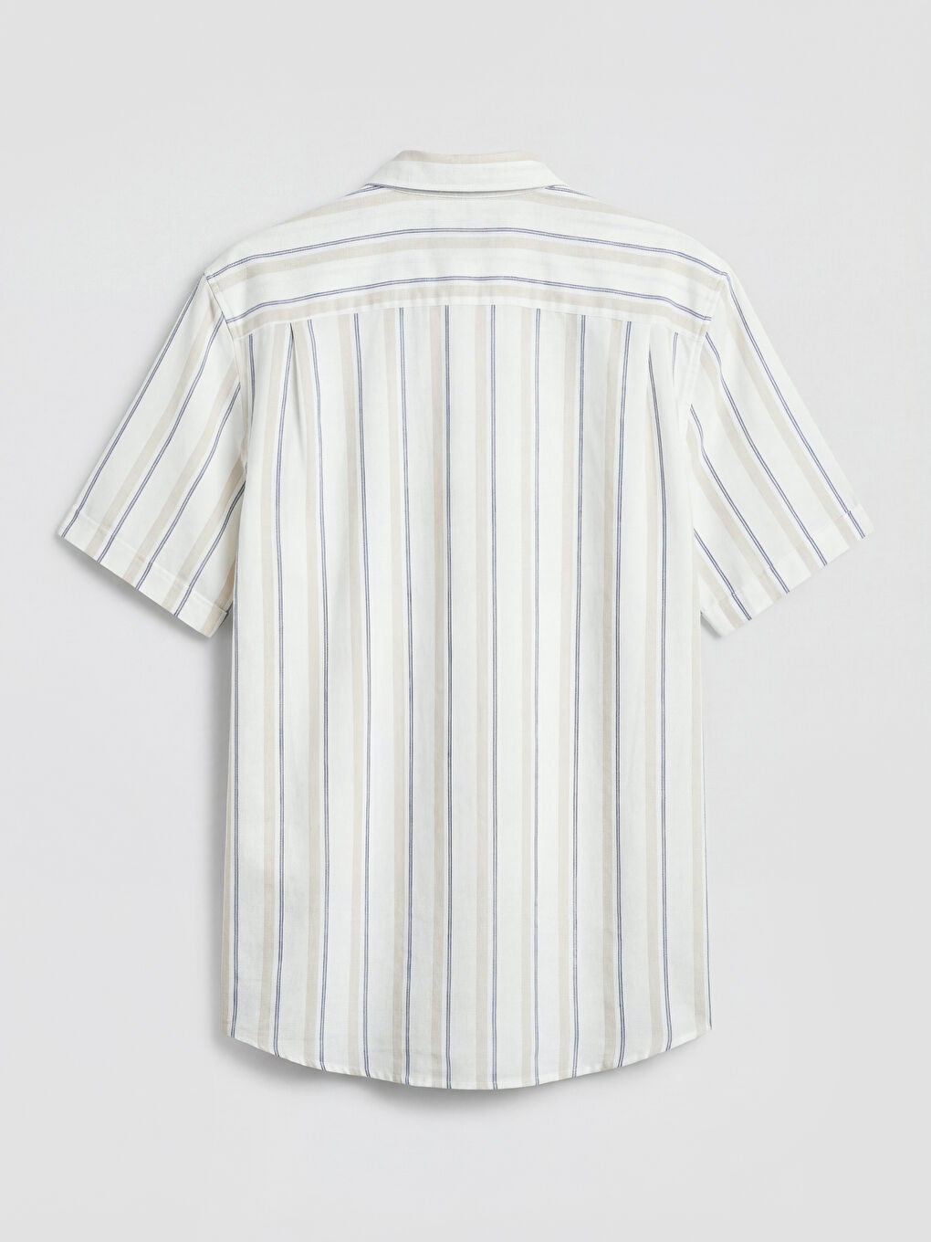 Bej Regular Fit Armürlü Erkek Gömlek-5