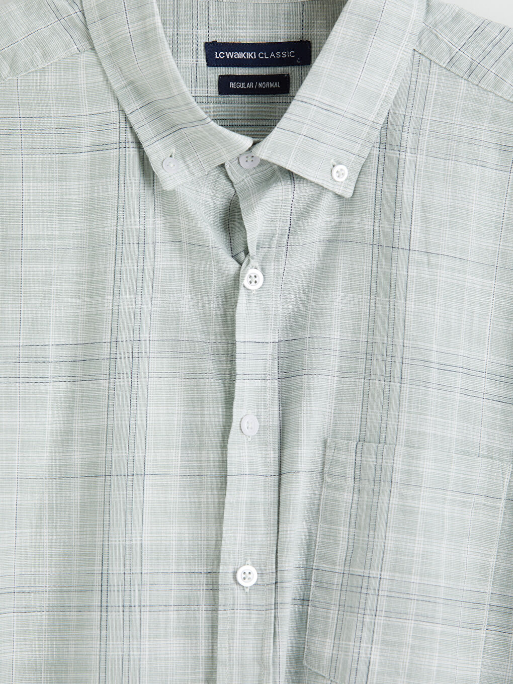 Yeşil Regular Fit Ekose Erkek Gömlek-2