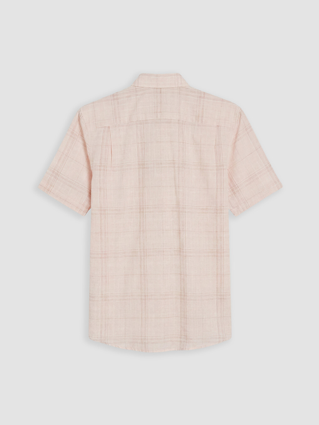 Pembe Regular Fit Ekose Poplin Erkek Gömlek-5