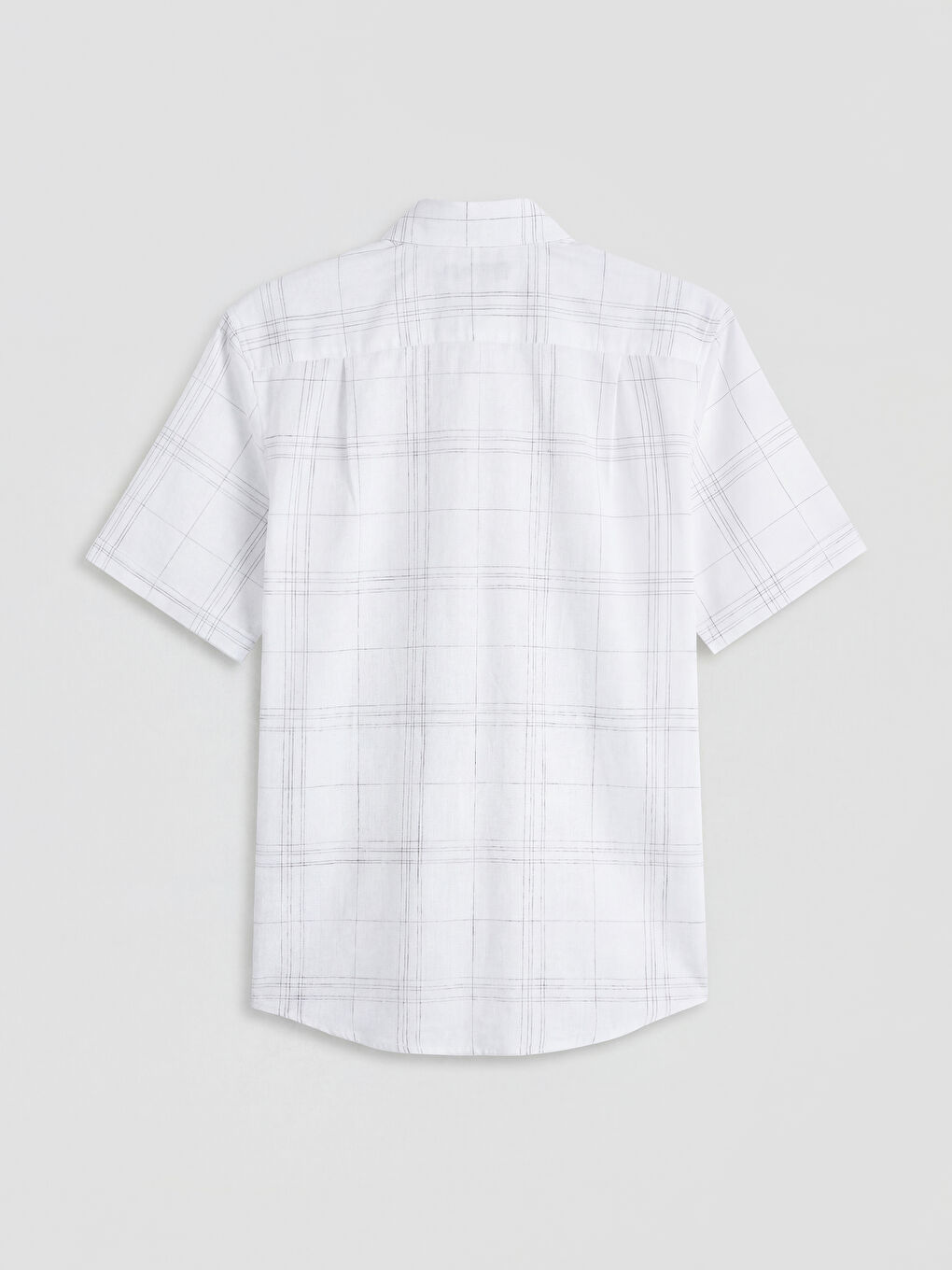 Regular Fit Plaid Men's Shirt-5