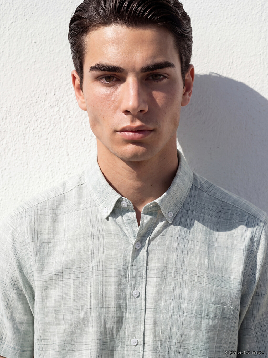 Regular Fit Plaid Men's Shirt