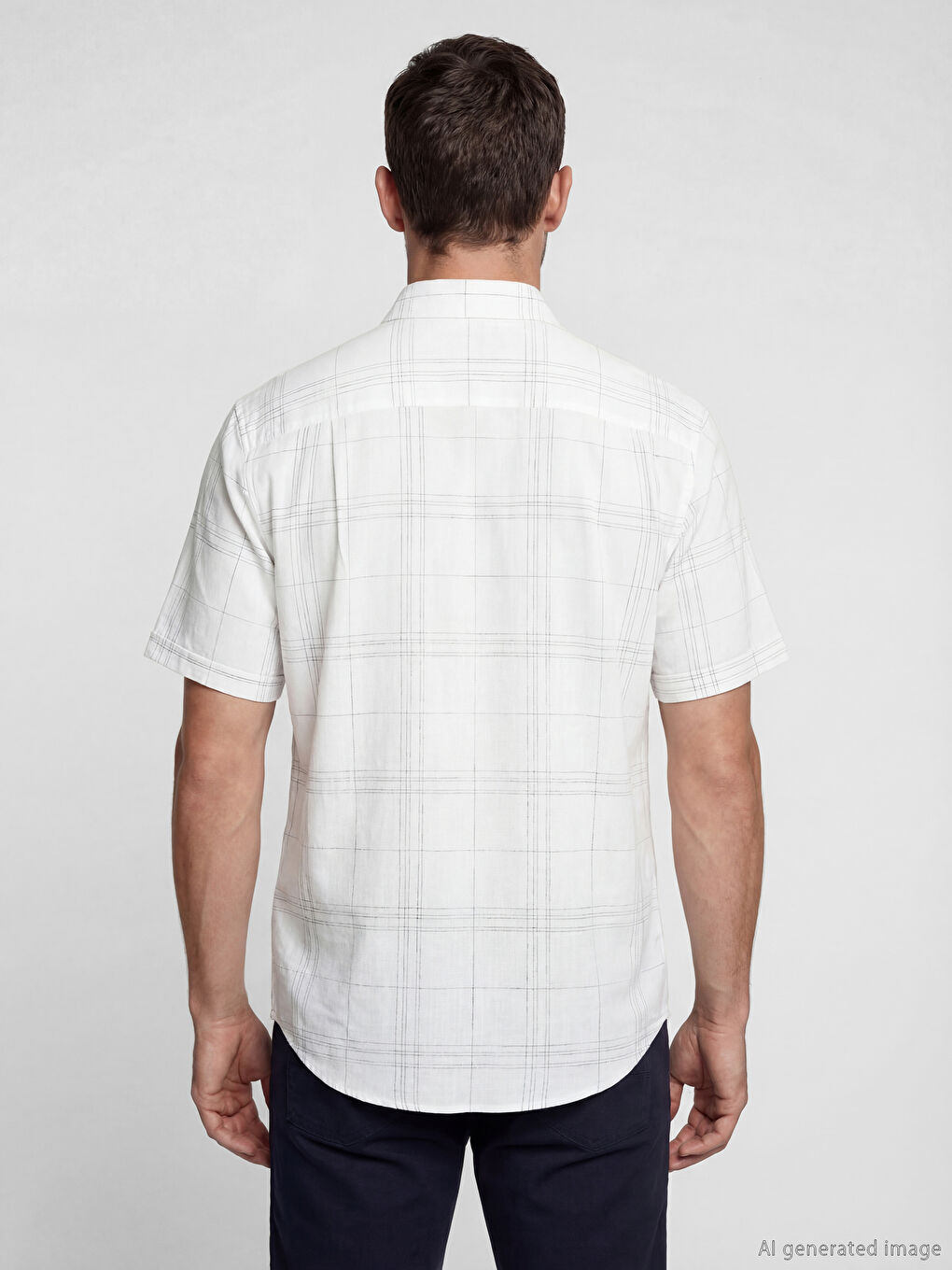 Regular Fit Plaid Men's Shirt-3