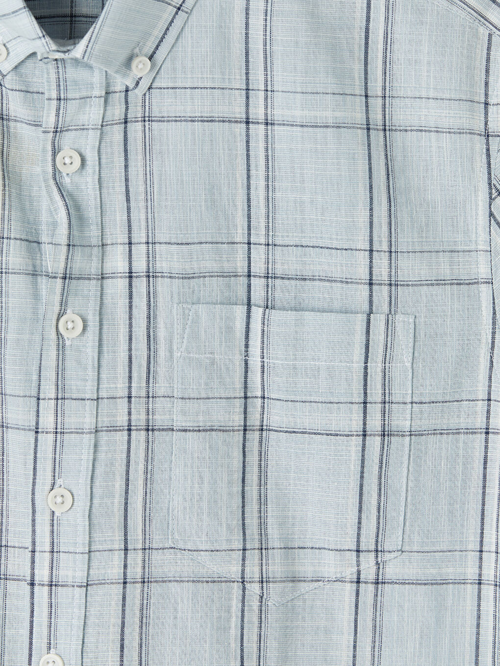 Mavi Regular Fit Ekose Poplin Erkek Gömlek-2