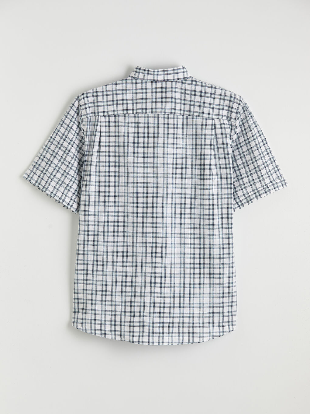 Yeşil Regular Fit Ekose Erkek Gömlek-5