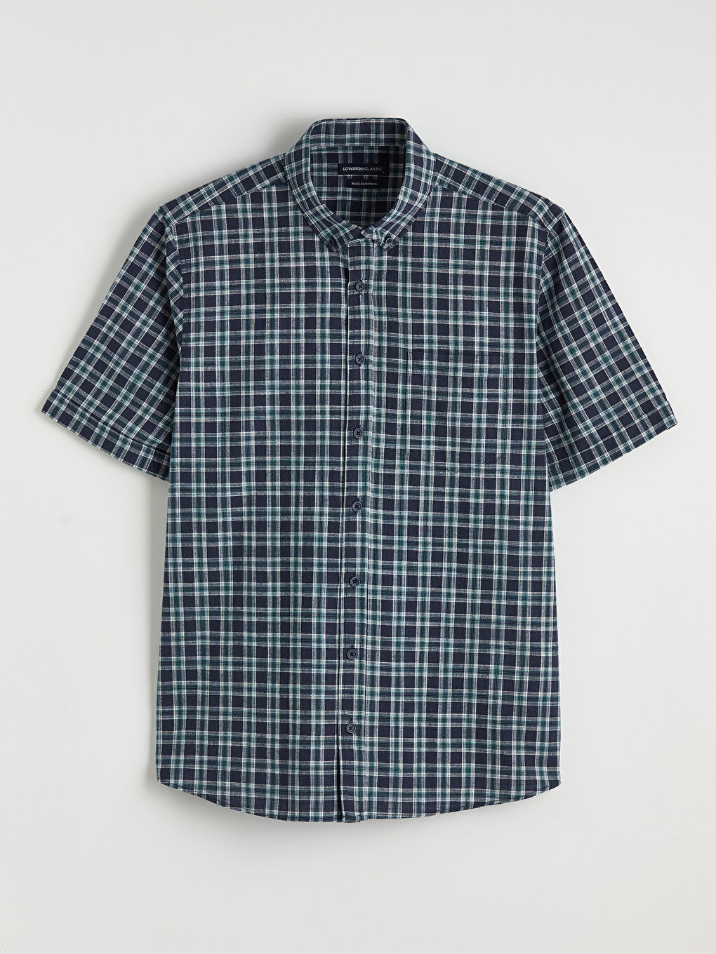 Yeşil Regular Fit Ekose Erkek Gömlek-4