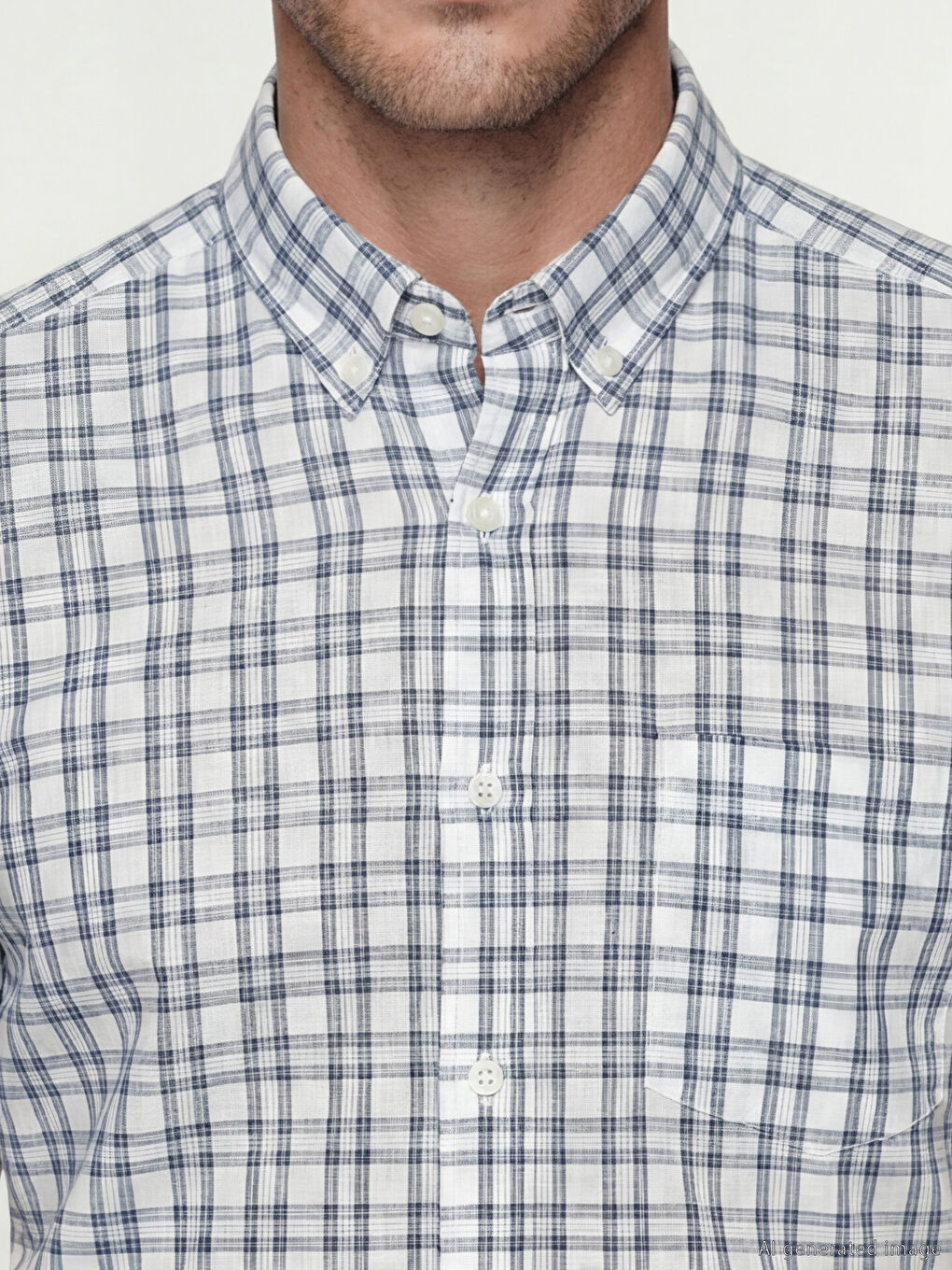 Yeşil Regular Fit Ekose Erkek Gömlek-2