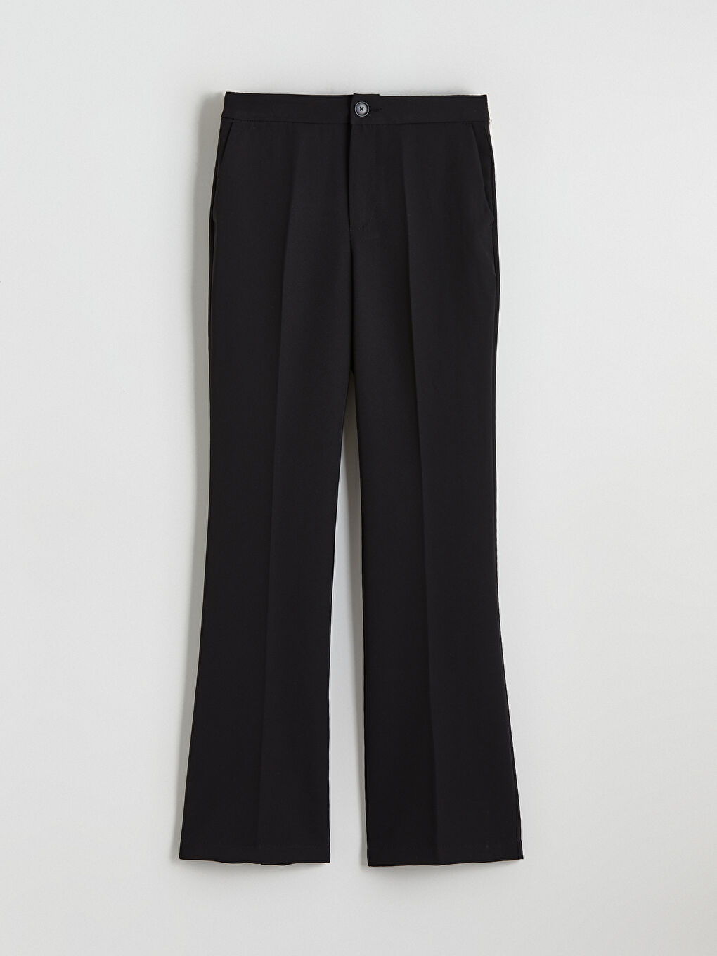 High-Waisted Flare Trousers-4
