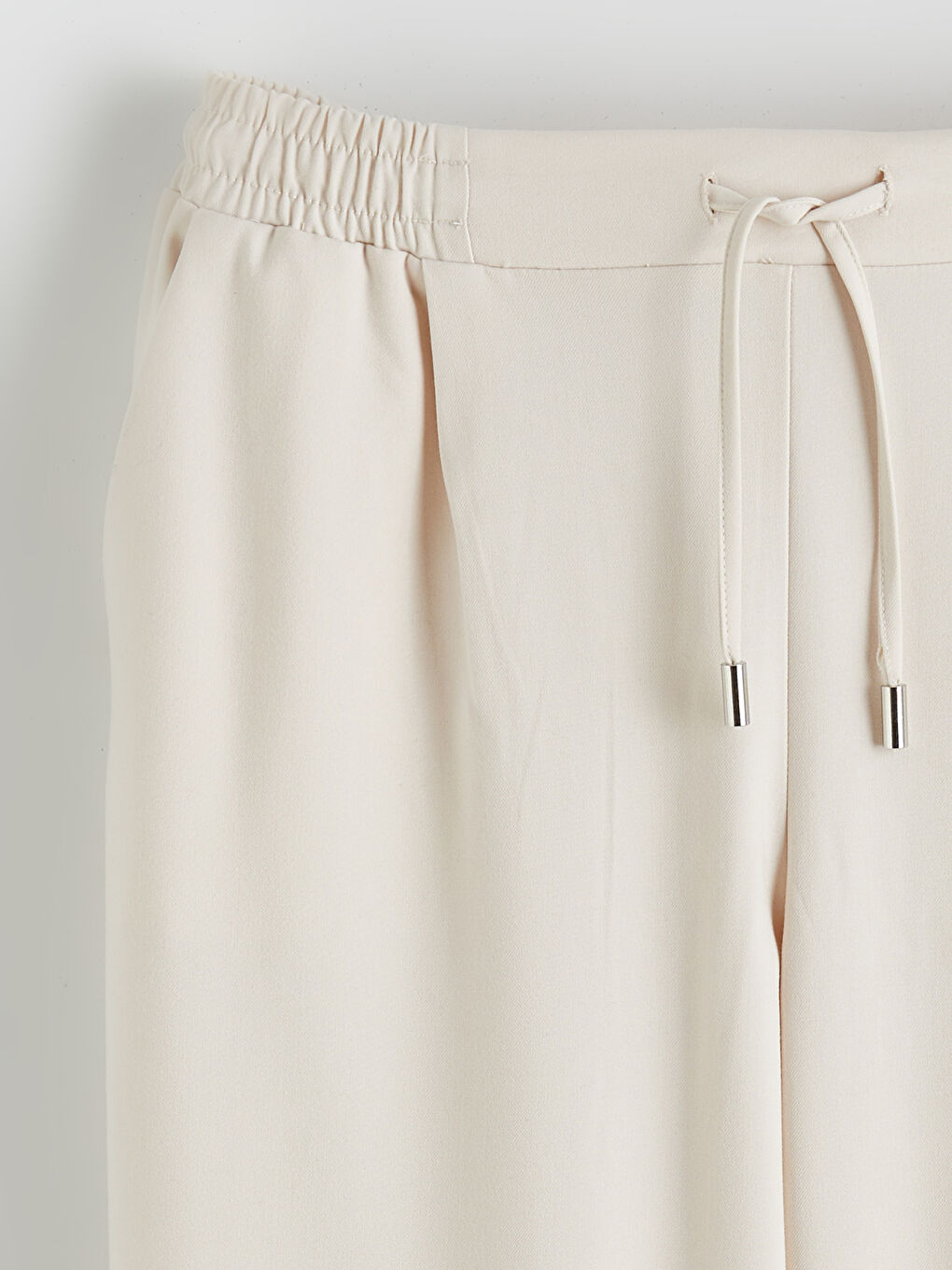 Elastic Waist Carrot Fit Women's Trousers-5