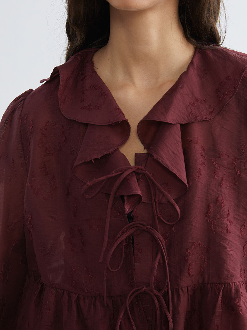 Жена Бордо Блуза-2