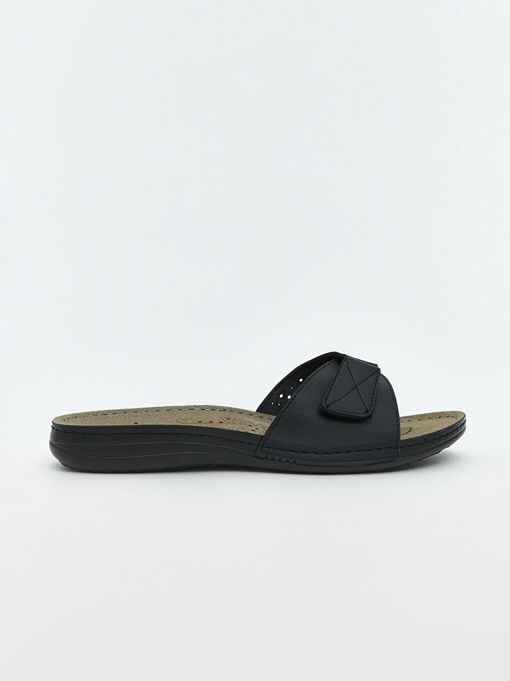 Siyah Fiyonk Görünümlü Kadın Terlik-1