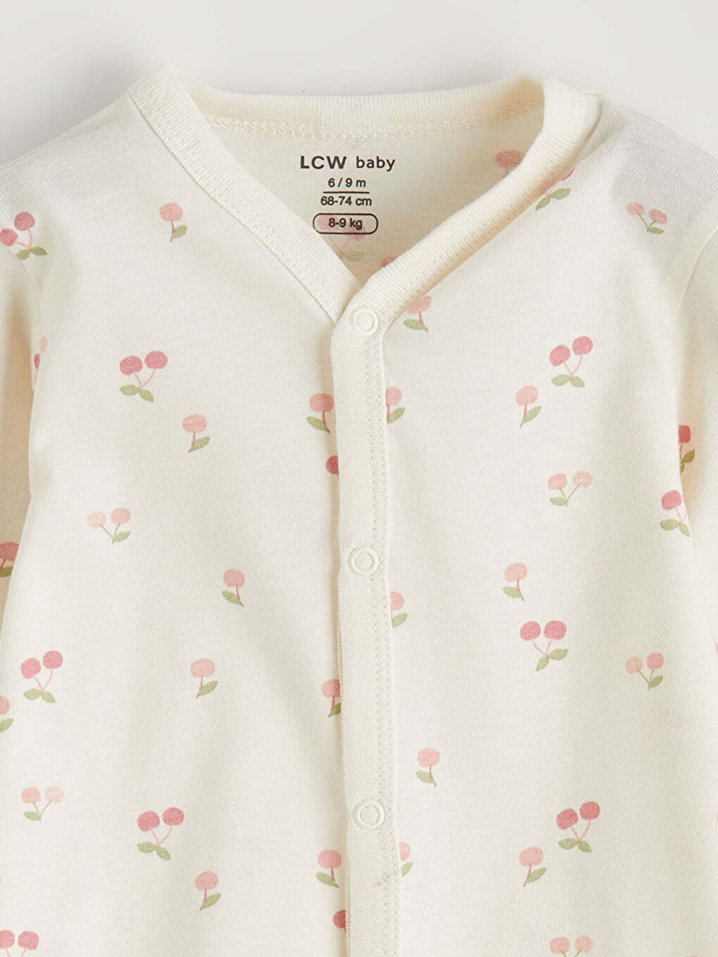 Ekru Kız Bebek Baskılı 3'lü Takım-2