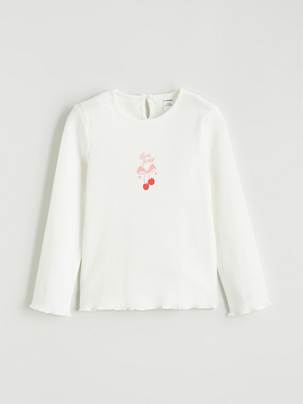 Crew Collar Girls' Blouse and Skirt-1