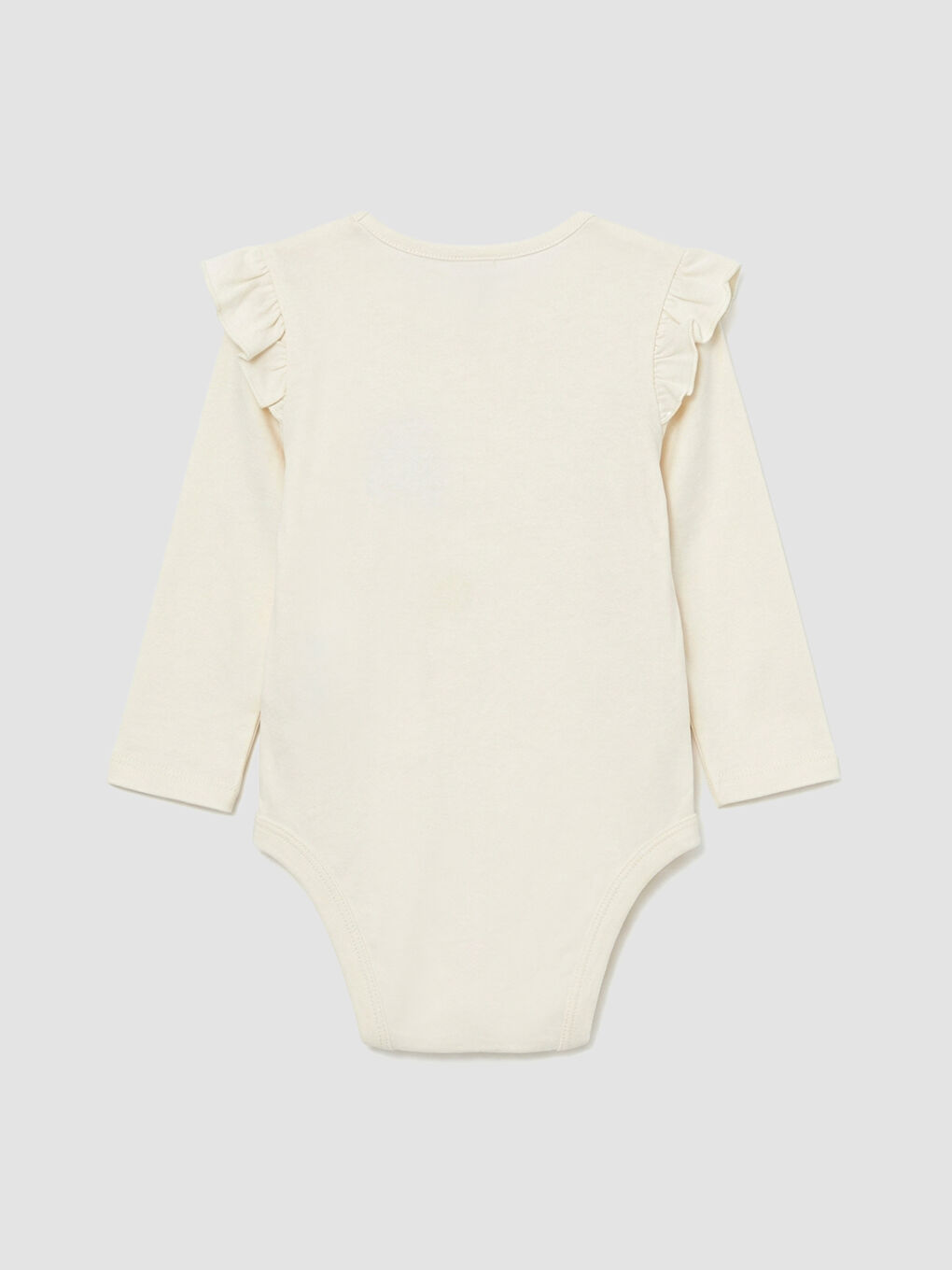 Ruffled, floral-print baby girl snap-closure bodysuit and leggings.-2