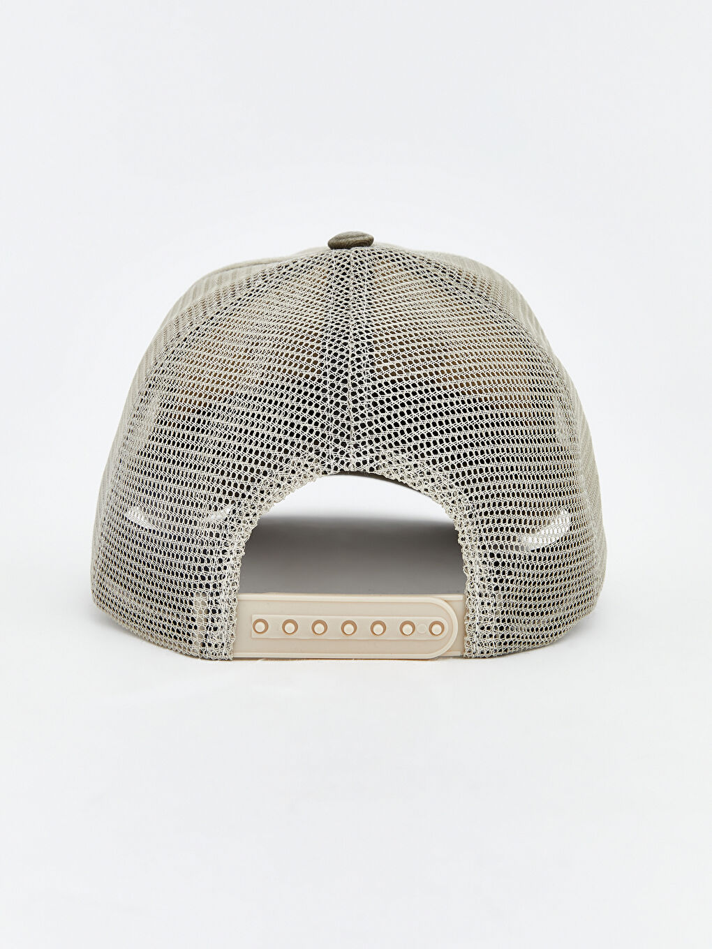 Bej Slogan Baskılı Erkek Şapka-2