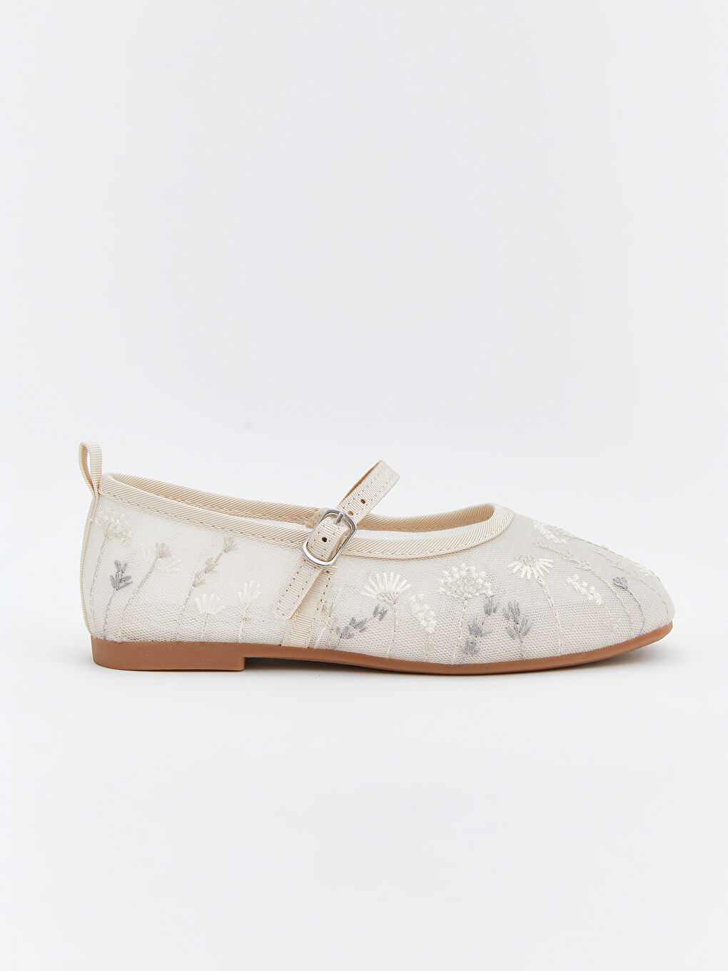 أحذية باليه مسطحة بيج فاتح / ايكرو طفلة-1