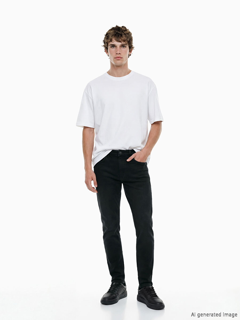 Siyah 760 Skinny Fit Erkek Jean Pantolon-0