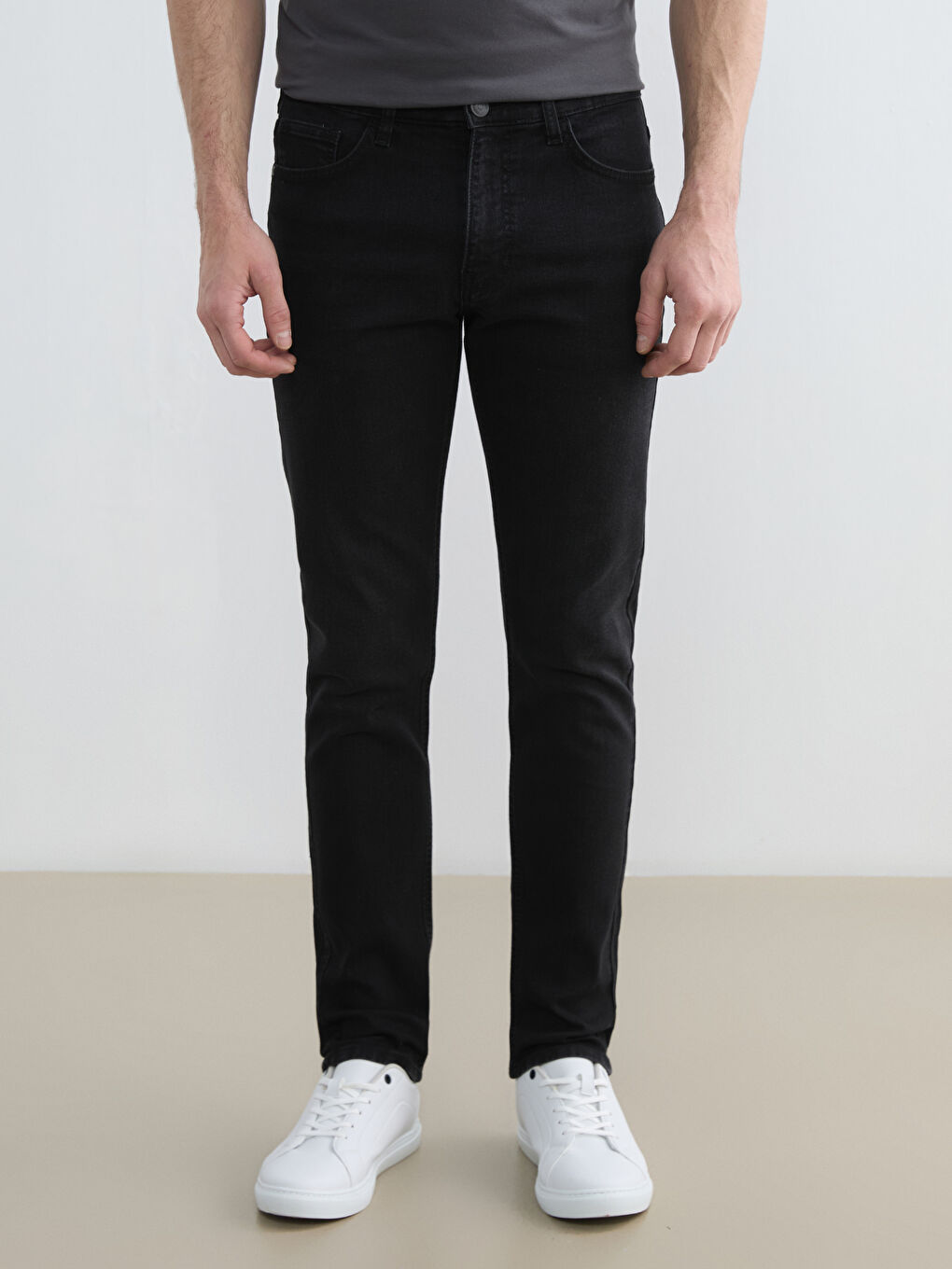 Siyah 750 Slim Fit Erkek Jean Pantolon-1