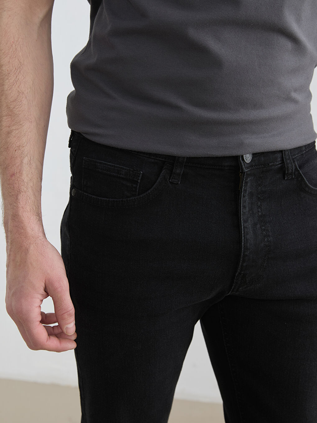 Siyah 750 Slim Fit Erkek Jean Pantolon-2