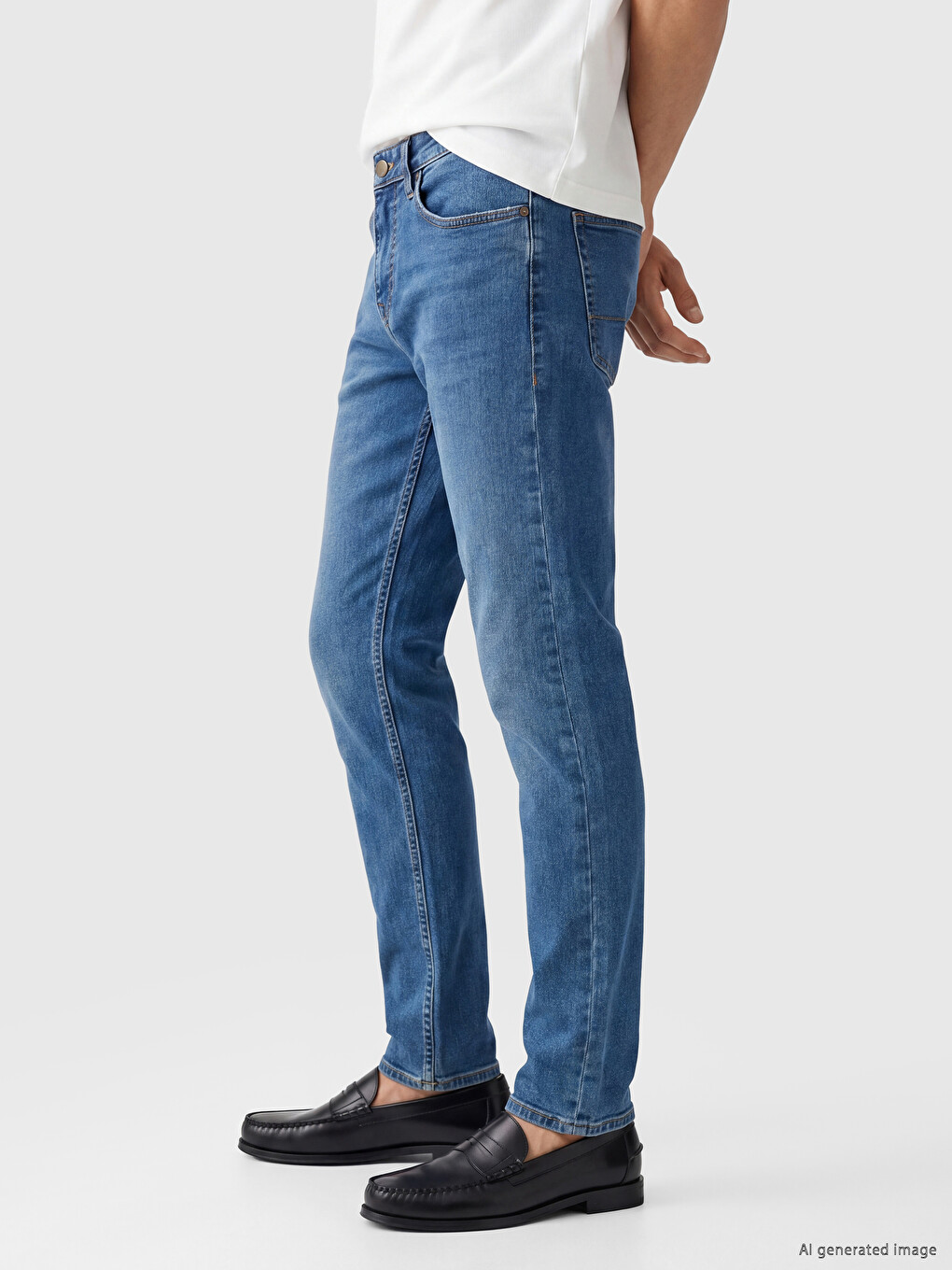 Мъжки дънки 750 Slim Fit-2