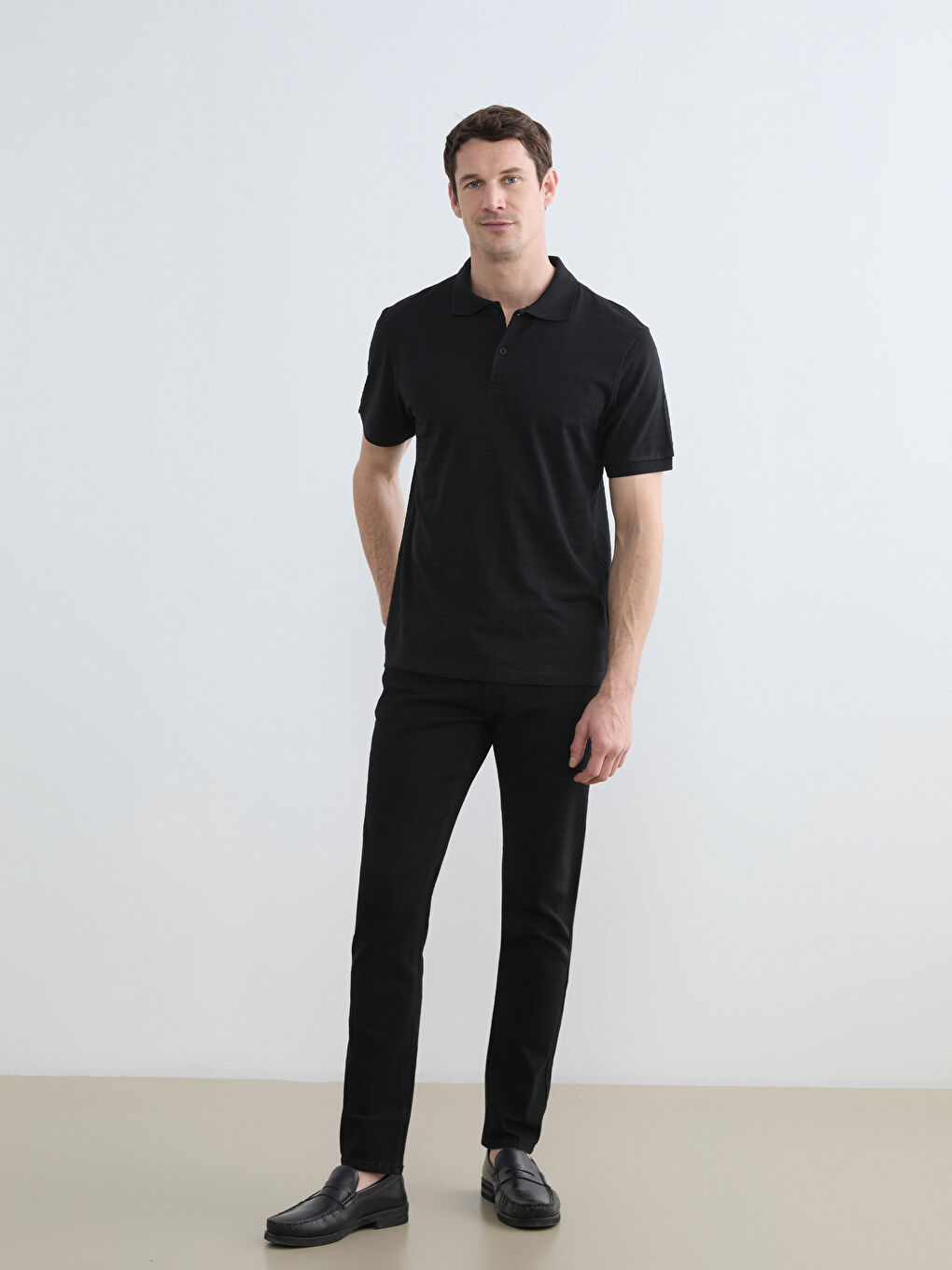 Siyah 750 Slim Fit Erkek Jean Pantolon