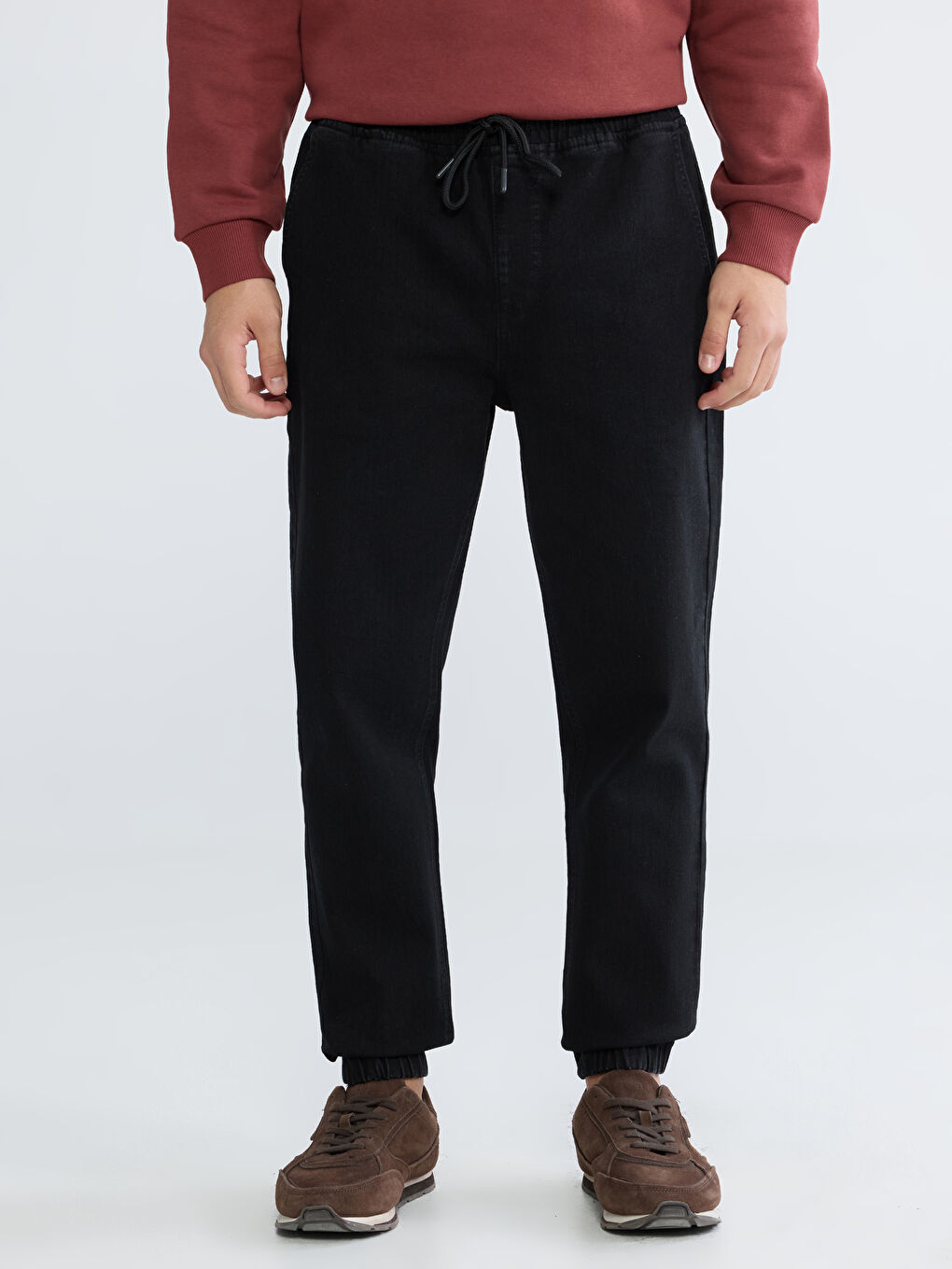 Siyah 780 Jogger Erkek Jean Pantolon-1