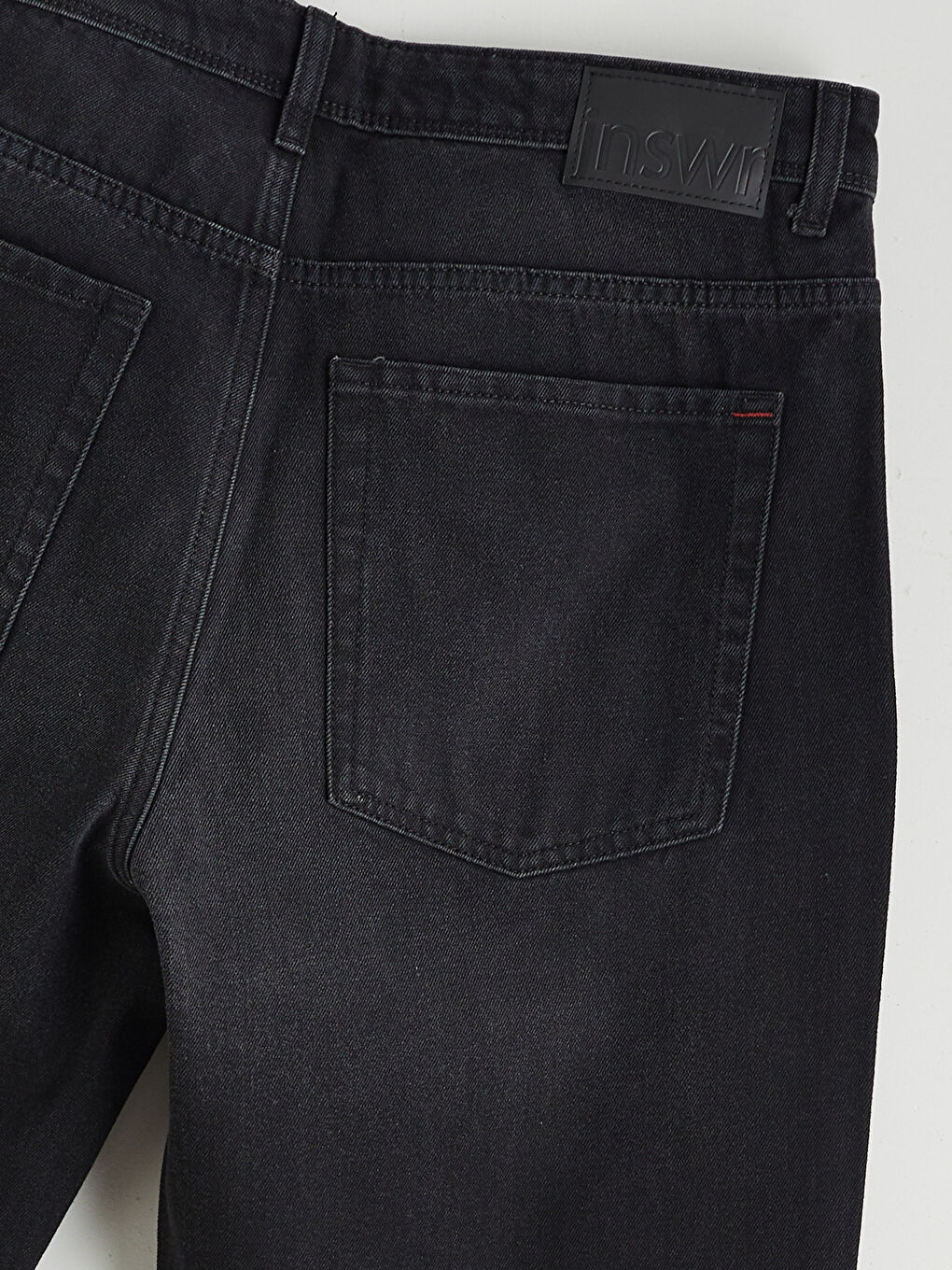 Siyah Baggy Fit Erkek Jean Pantolon-5