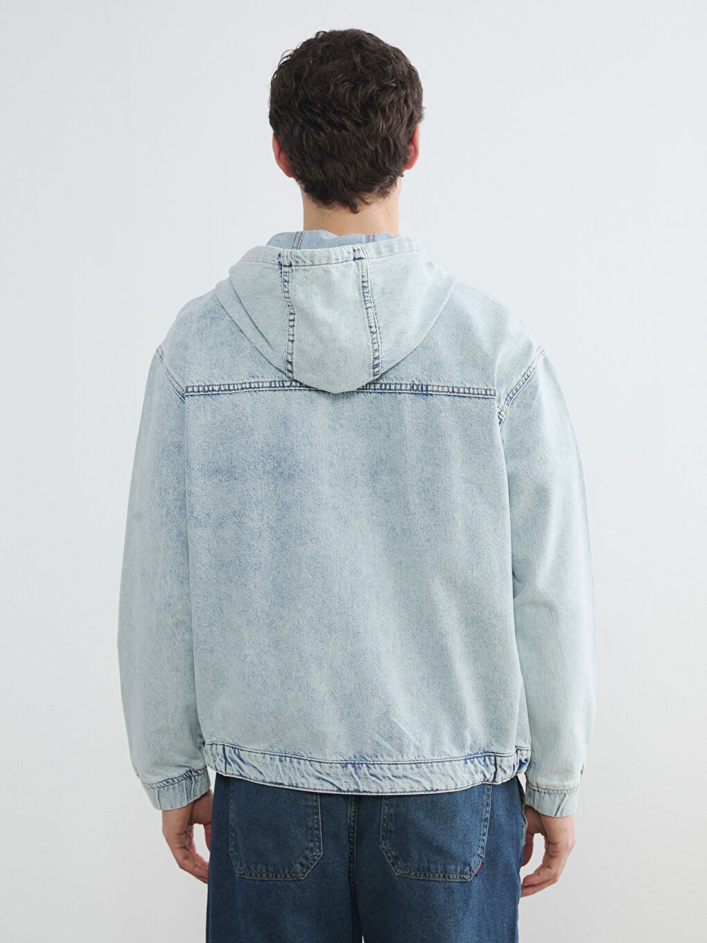 İndigo Rahat Kalıp Erkek Jean Mont-3