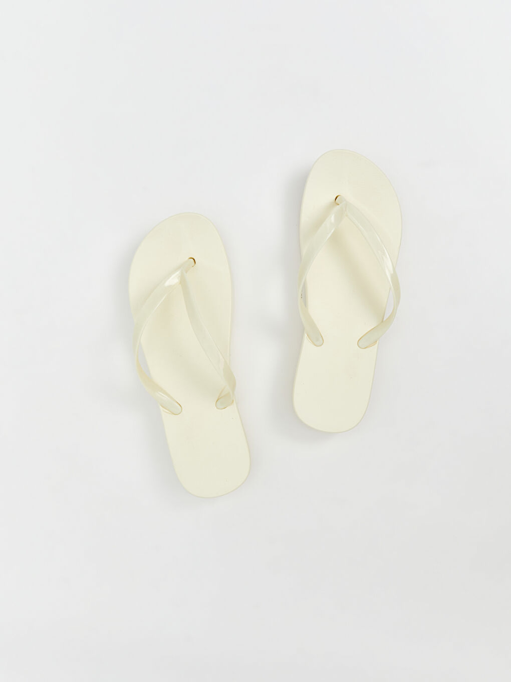 Ekru Parmak Arası Kadın Terlik-2