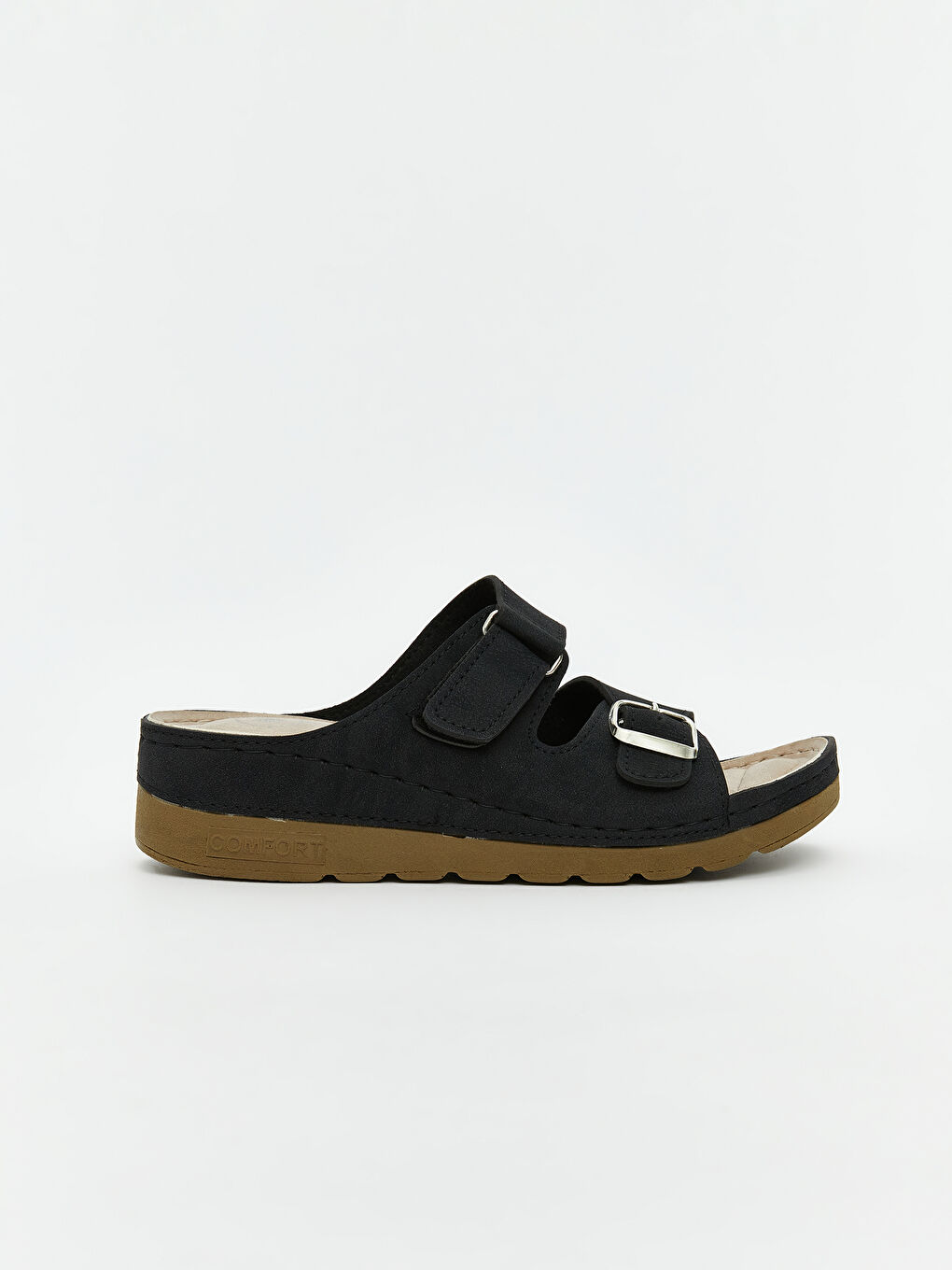 Siyah Süet Görünümlü Kadın Terlik-1