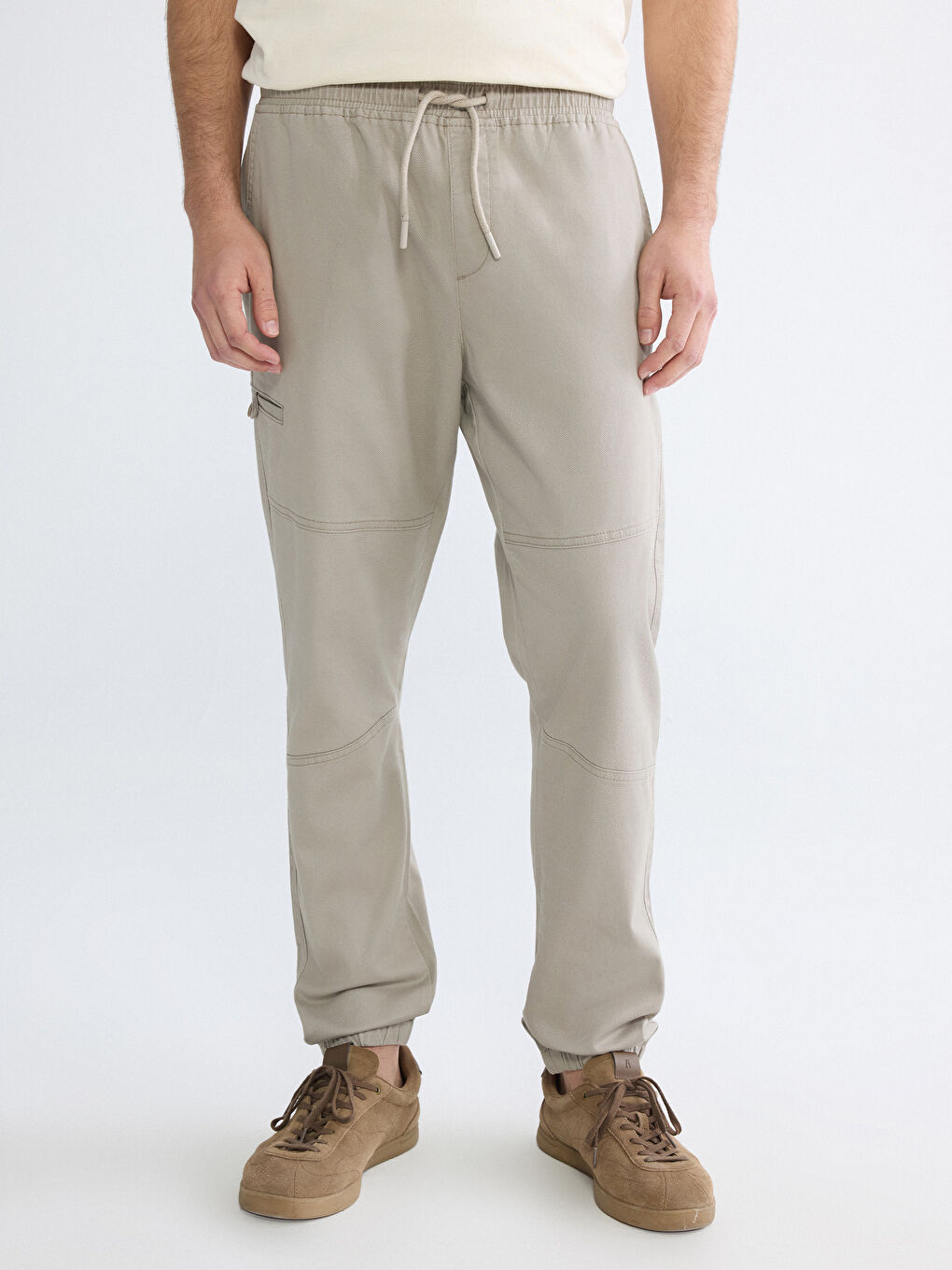 Man BEIGE Jogger Trousers-1