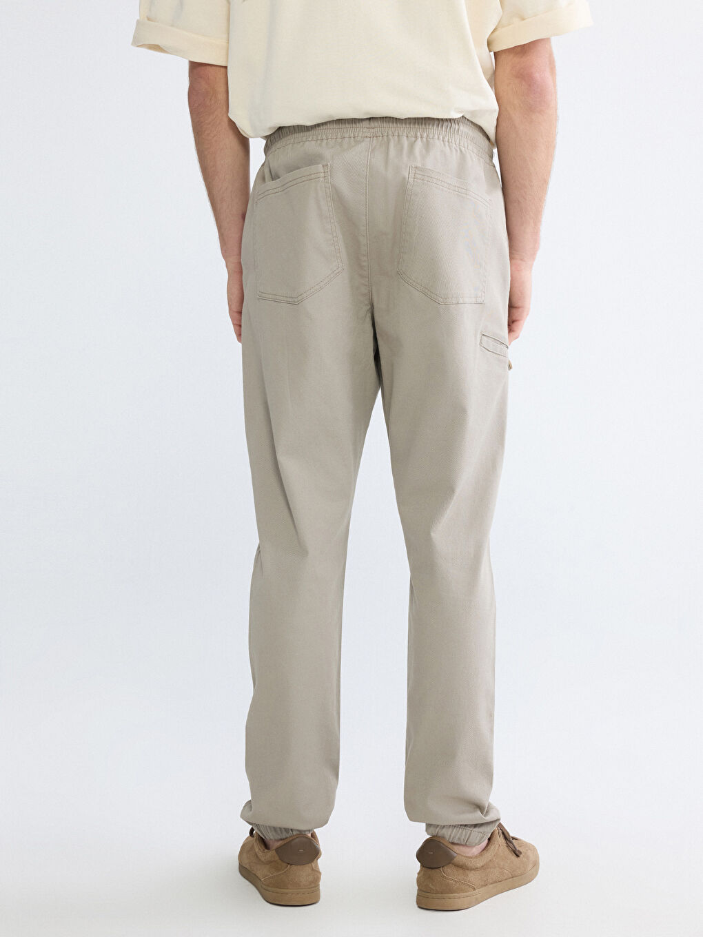 Man BEIGE Jogger Trousers-3
