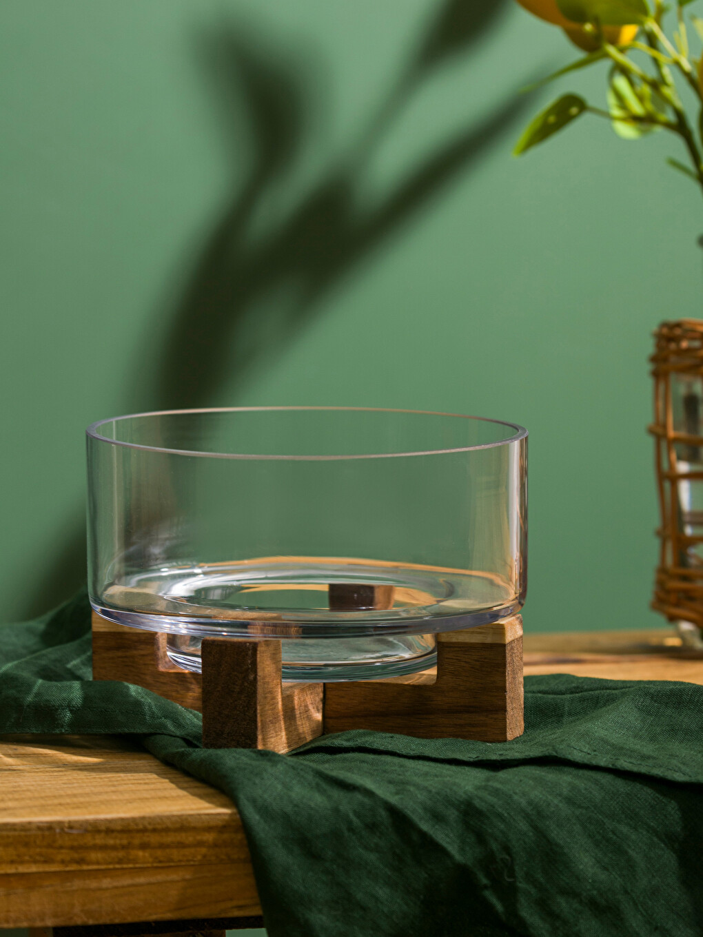 Wooden Pedestal Serving Stand 15 Cm